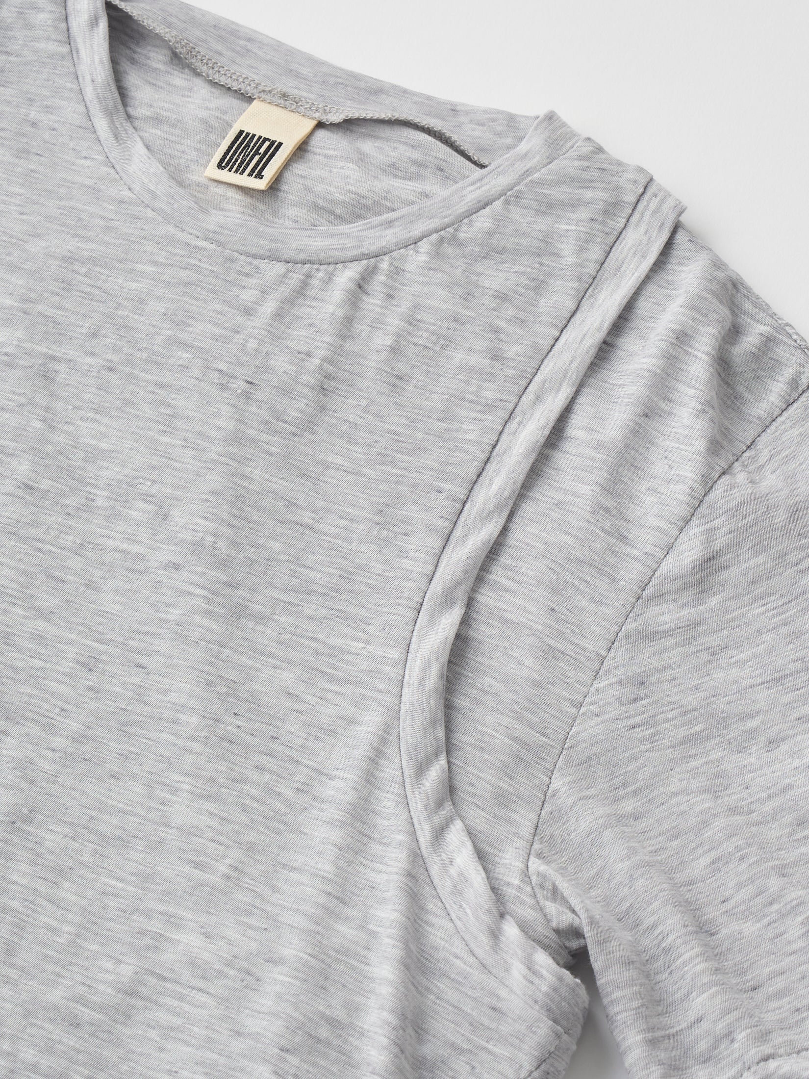 FINE SLUB YARN LAYERED TOP