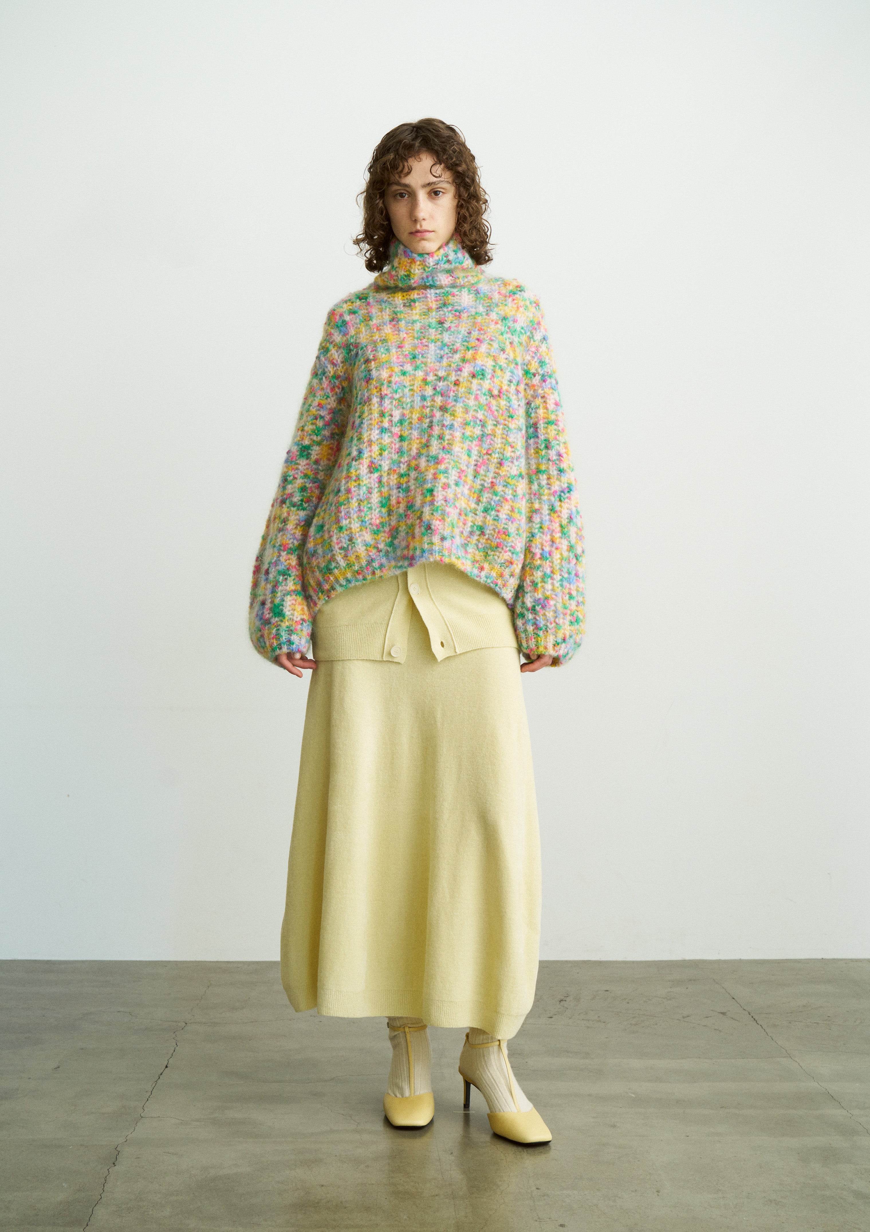 EX.SUPERFINE LAMBS WOOL & RAYON MOLE SKIRT