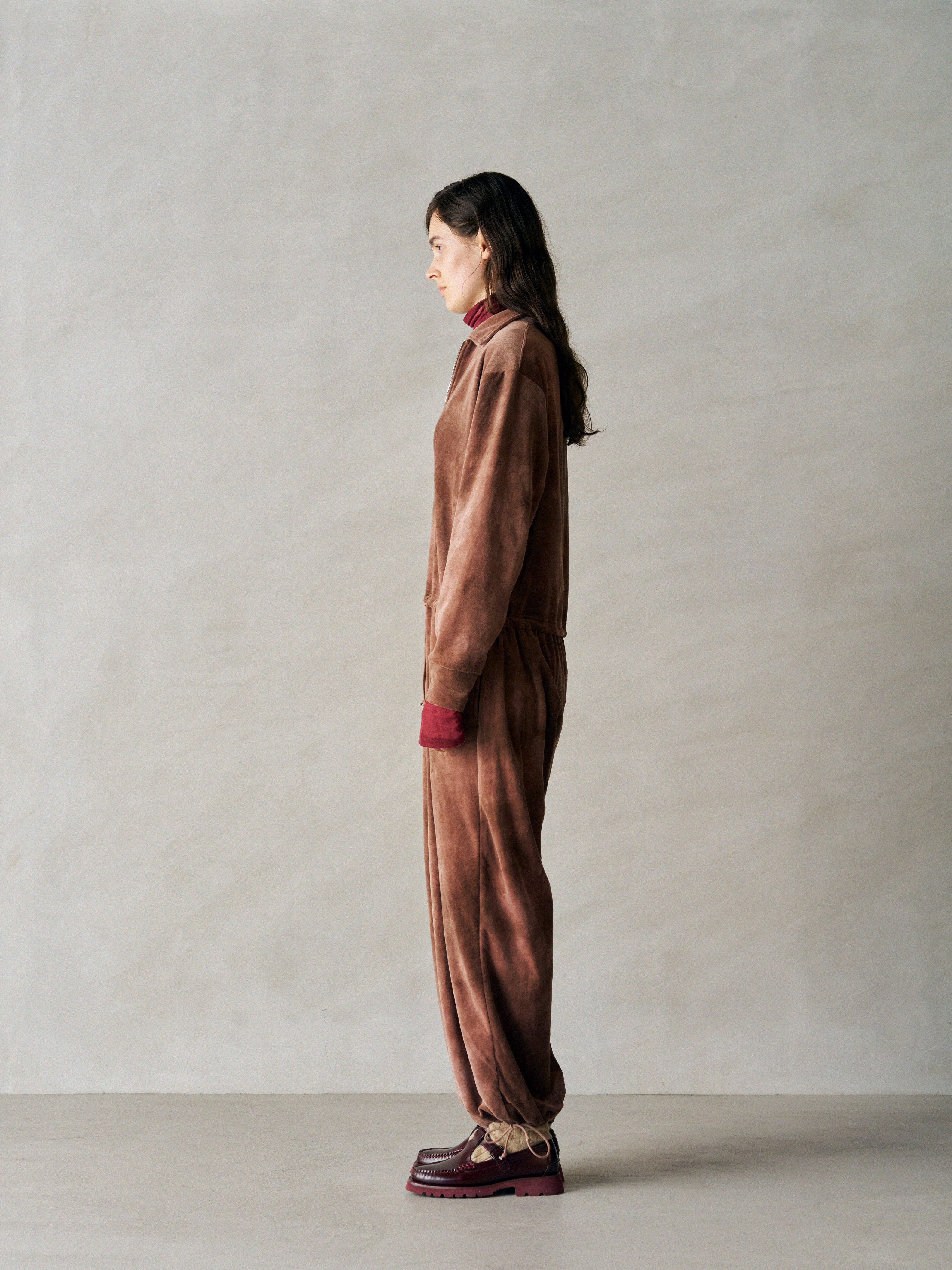 TIE-DYED COTTON VELOUR ALL-IN-ONE