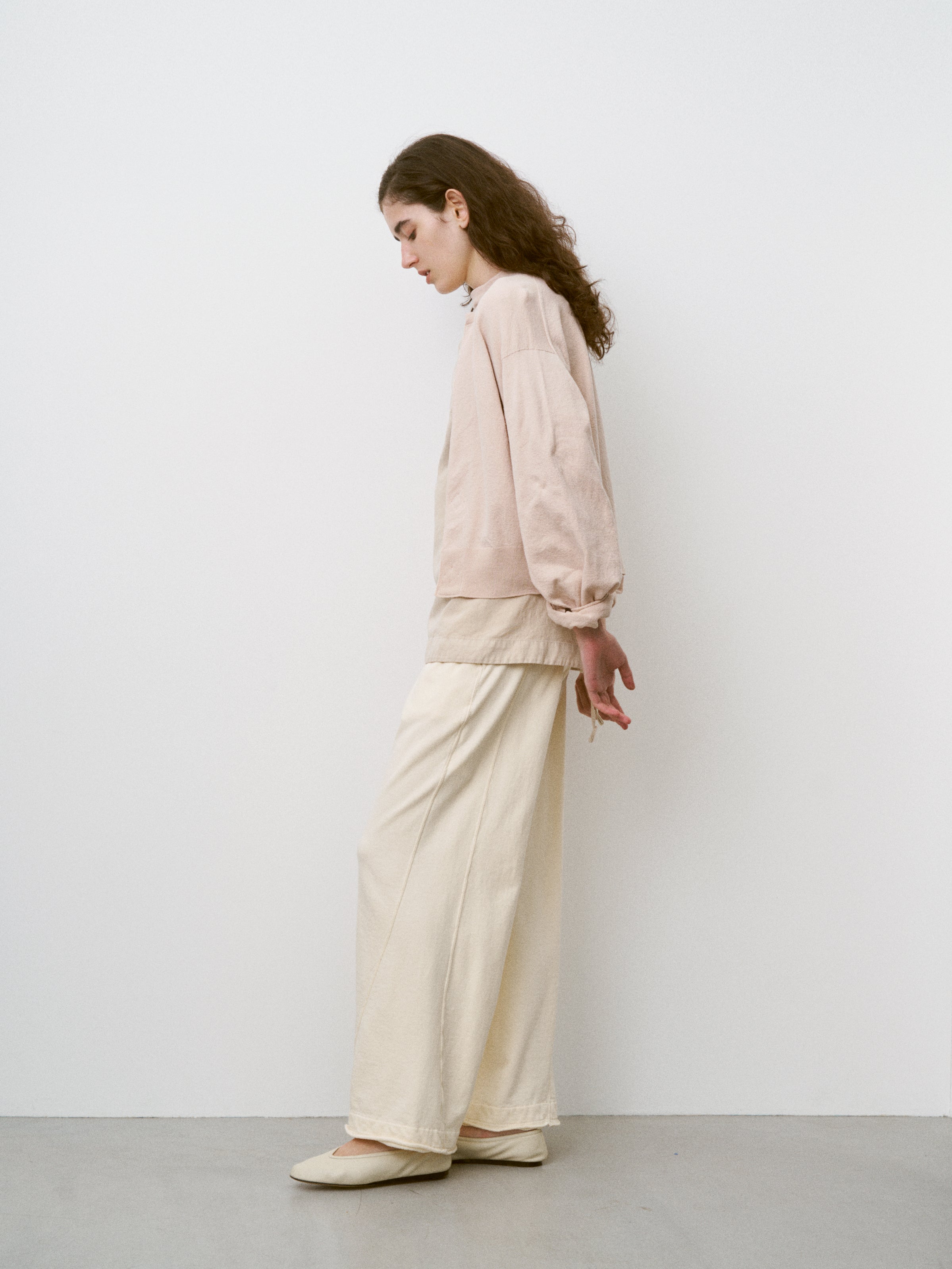 STRETCH ORGANIC COTTON CREW-NECK C/D