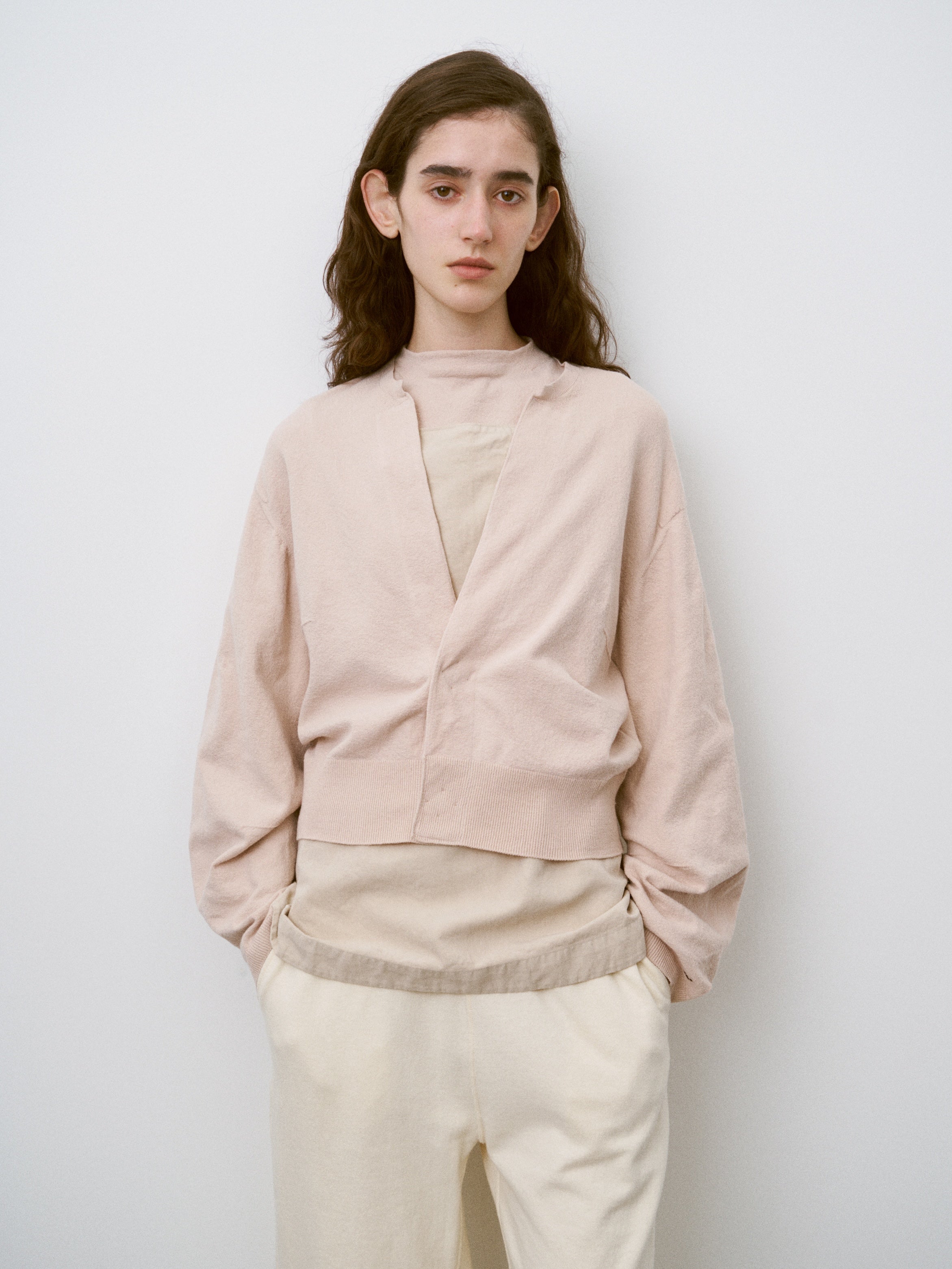 STRETCH ORGANIC COTTON CREW-NECK C/D