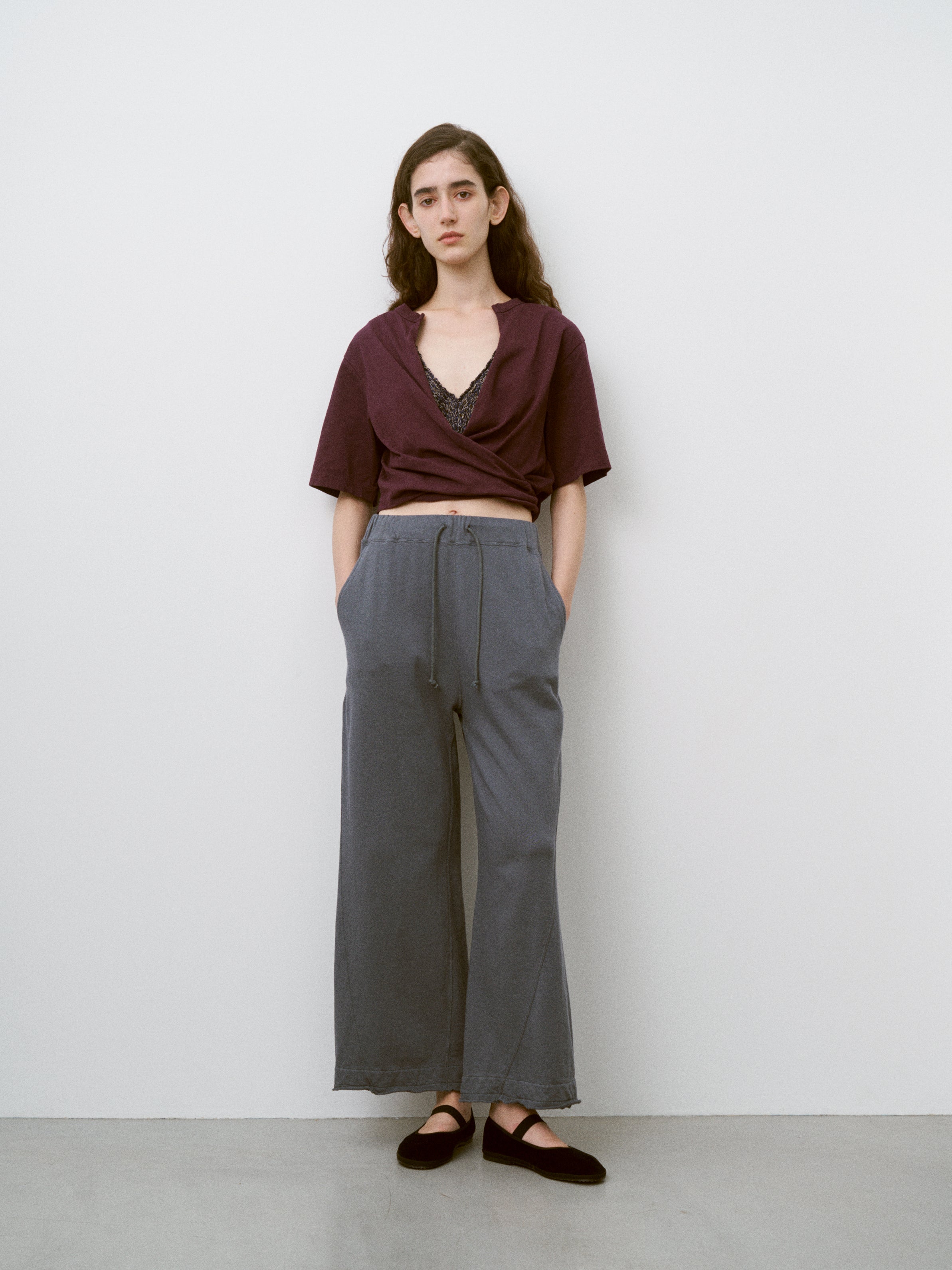 COTTON OPEN-END YARN TERRY WIDE SWEAT PANTS