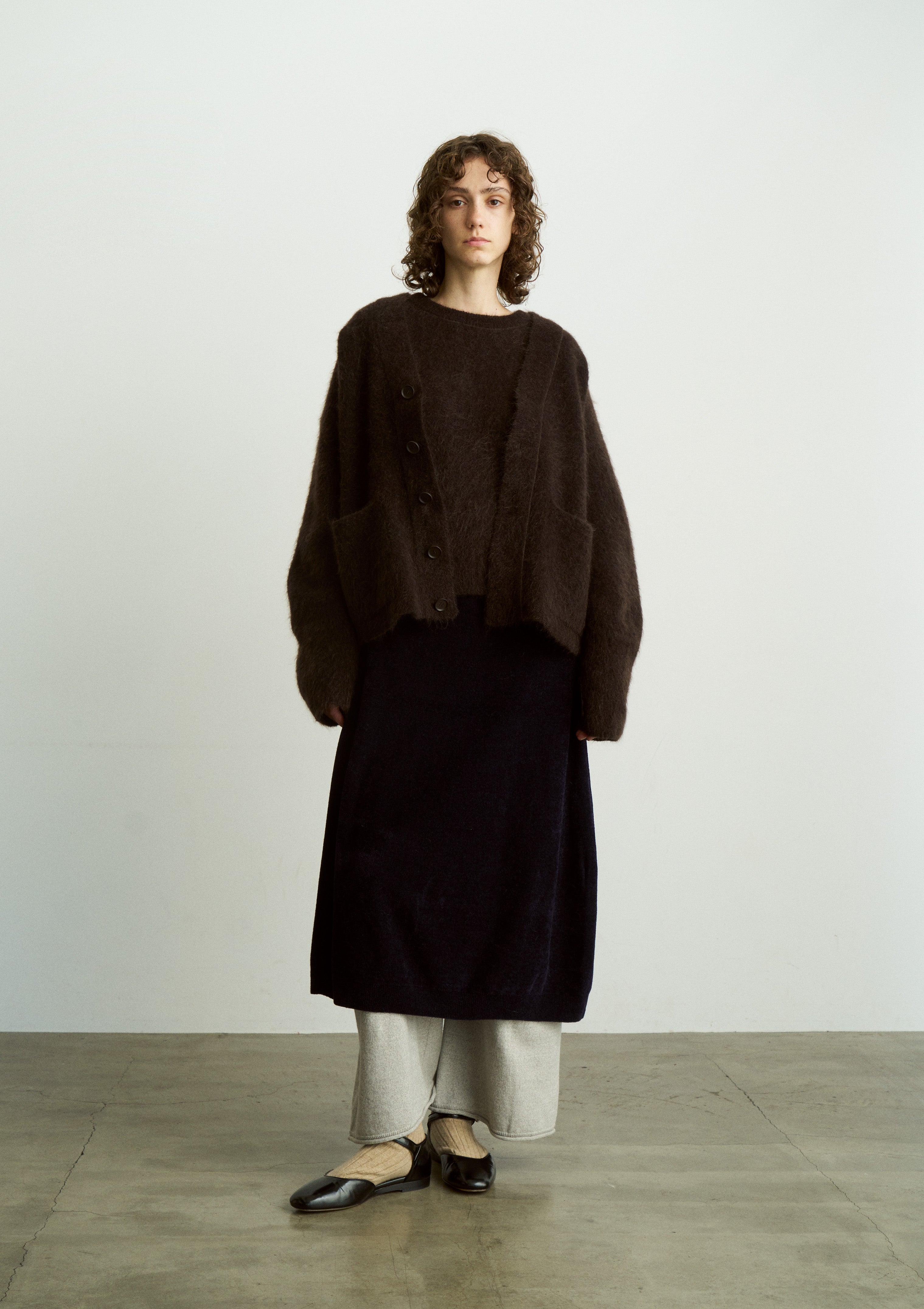 EX.SUPERFINE LAMBS WOOL & RAYON MOLE SKIRT