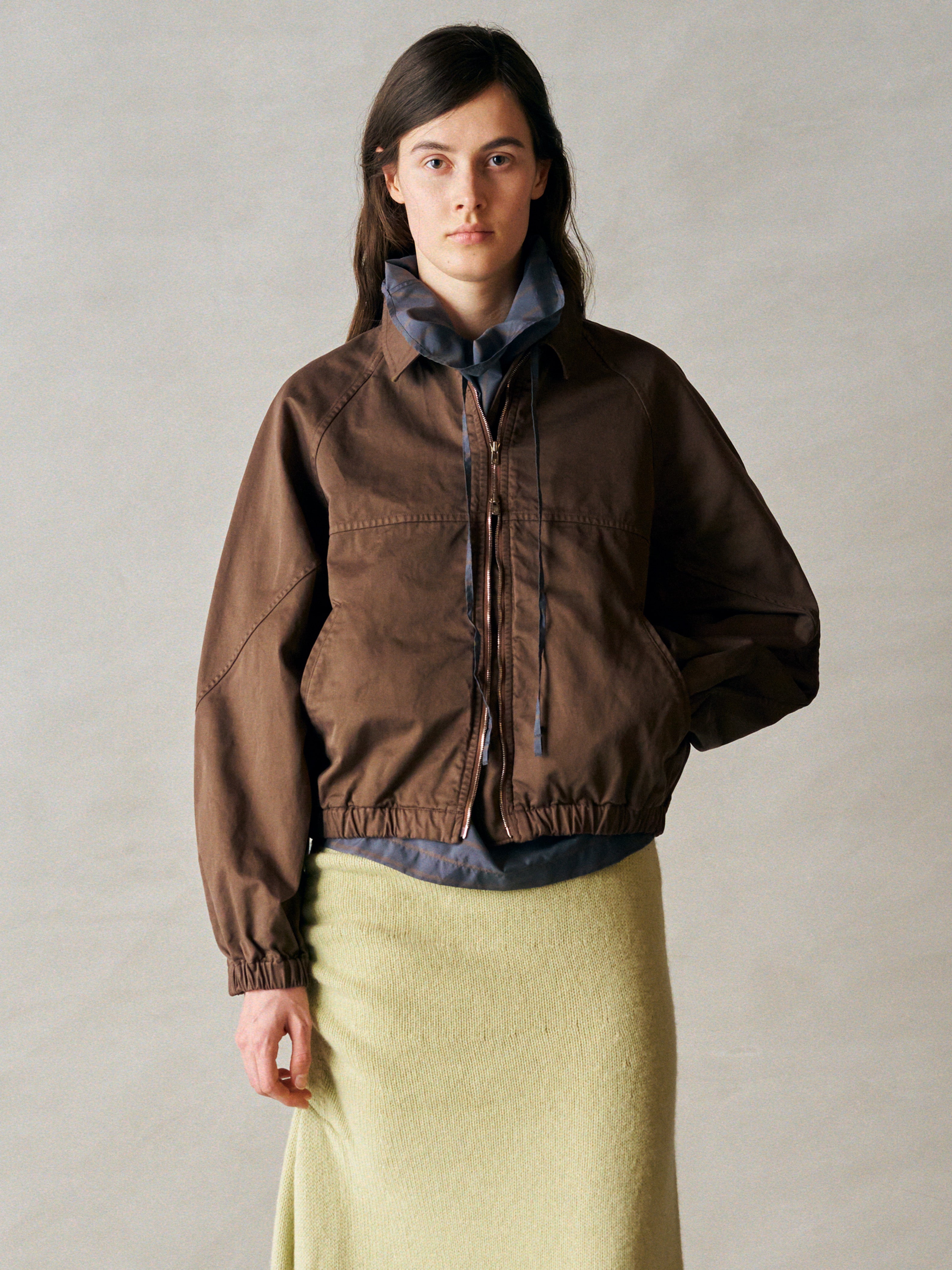 SILK & NYLON SHEER TAFFETA STRIPE P/O