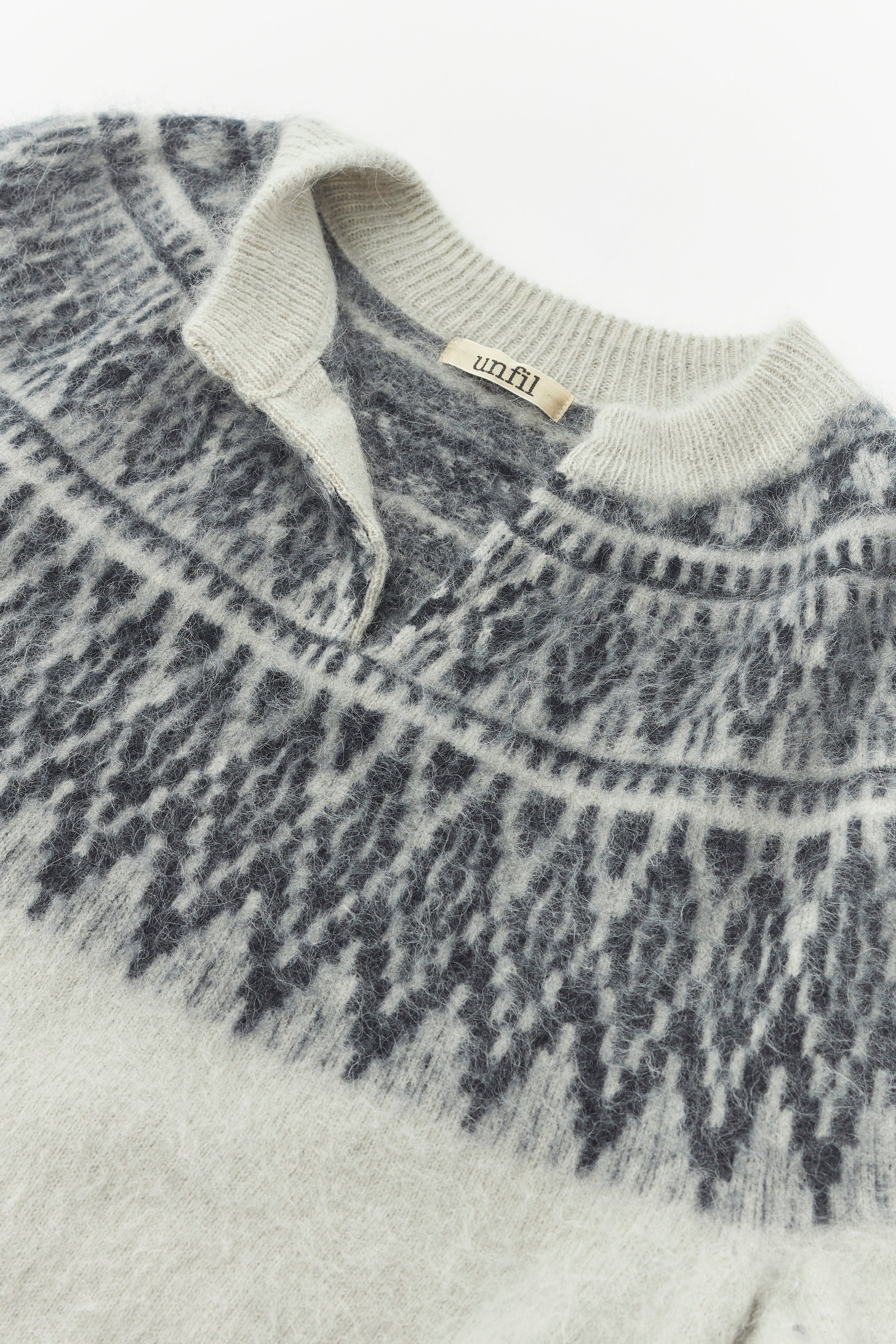 royal baby alpaca nordic-pattern sweater
