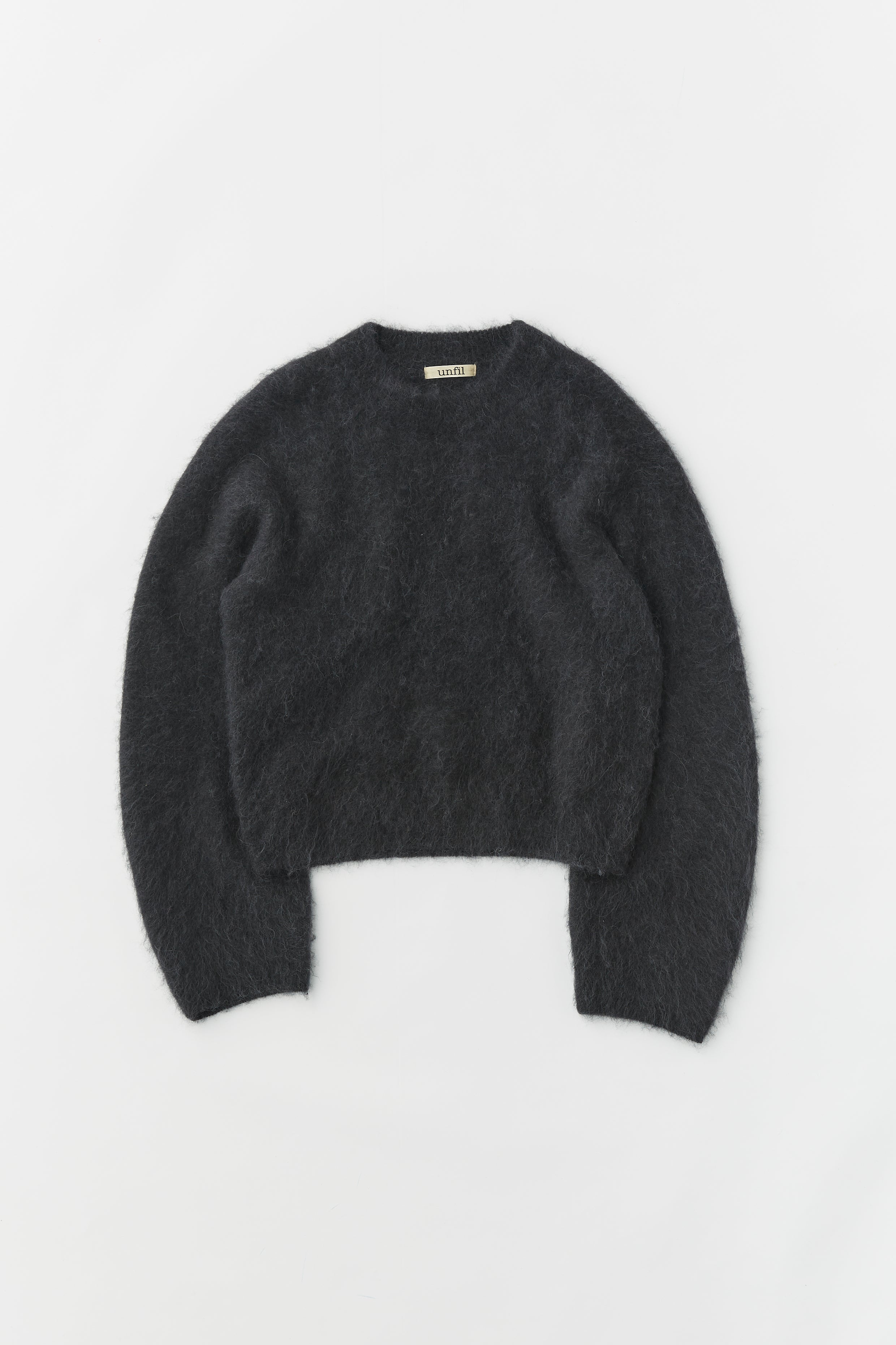 royal baby alpaca fur cropped sweater