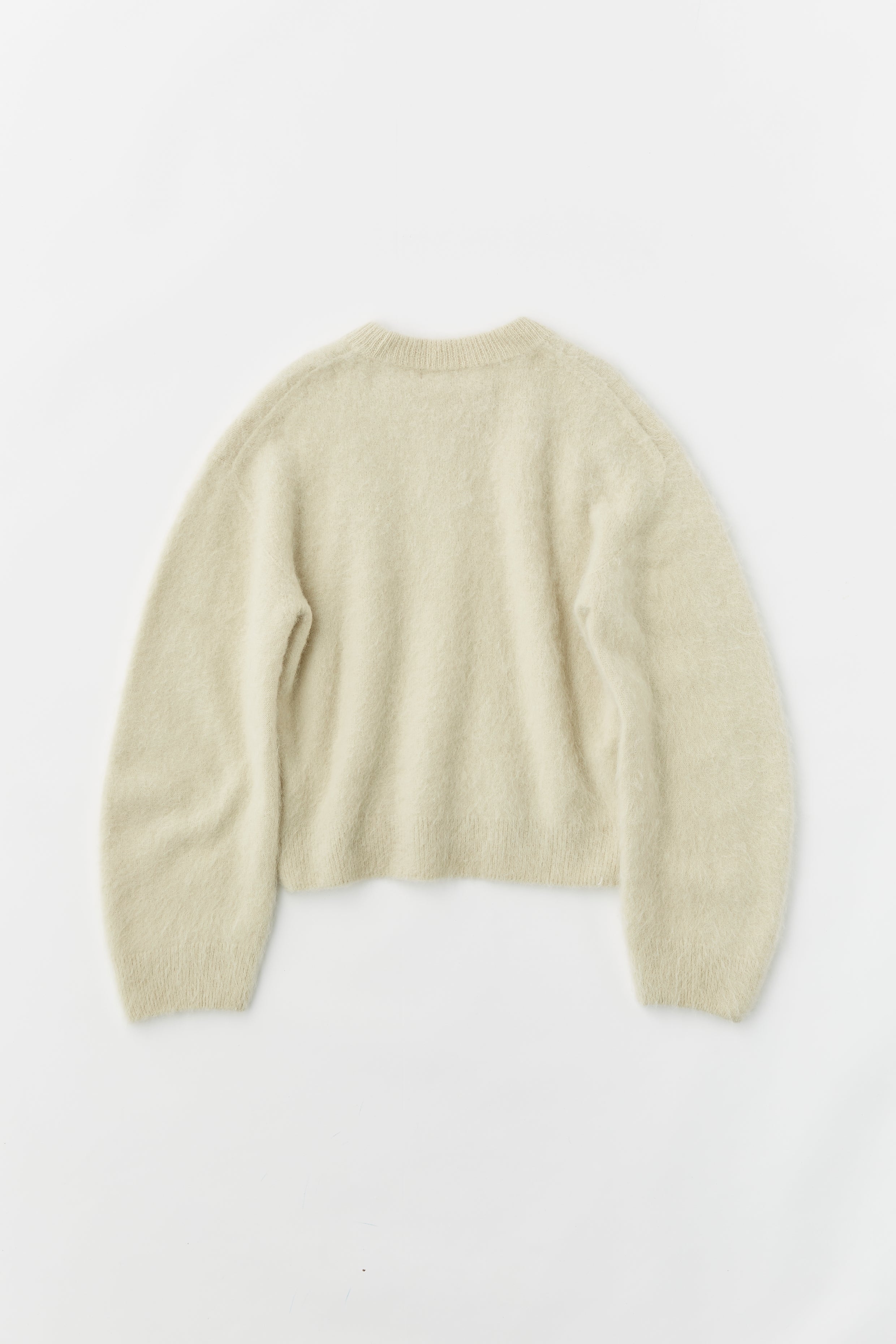 royal baby alpaca fur cropped sweater