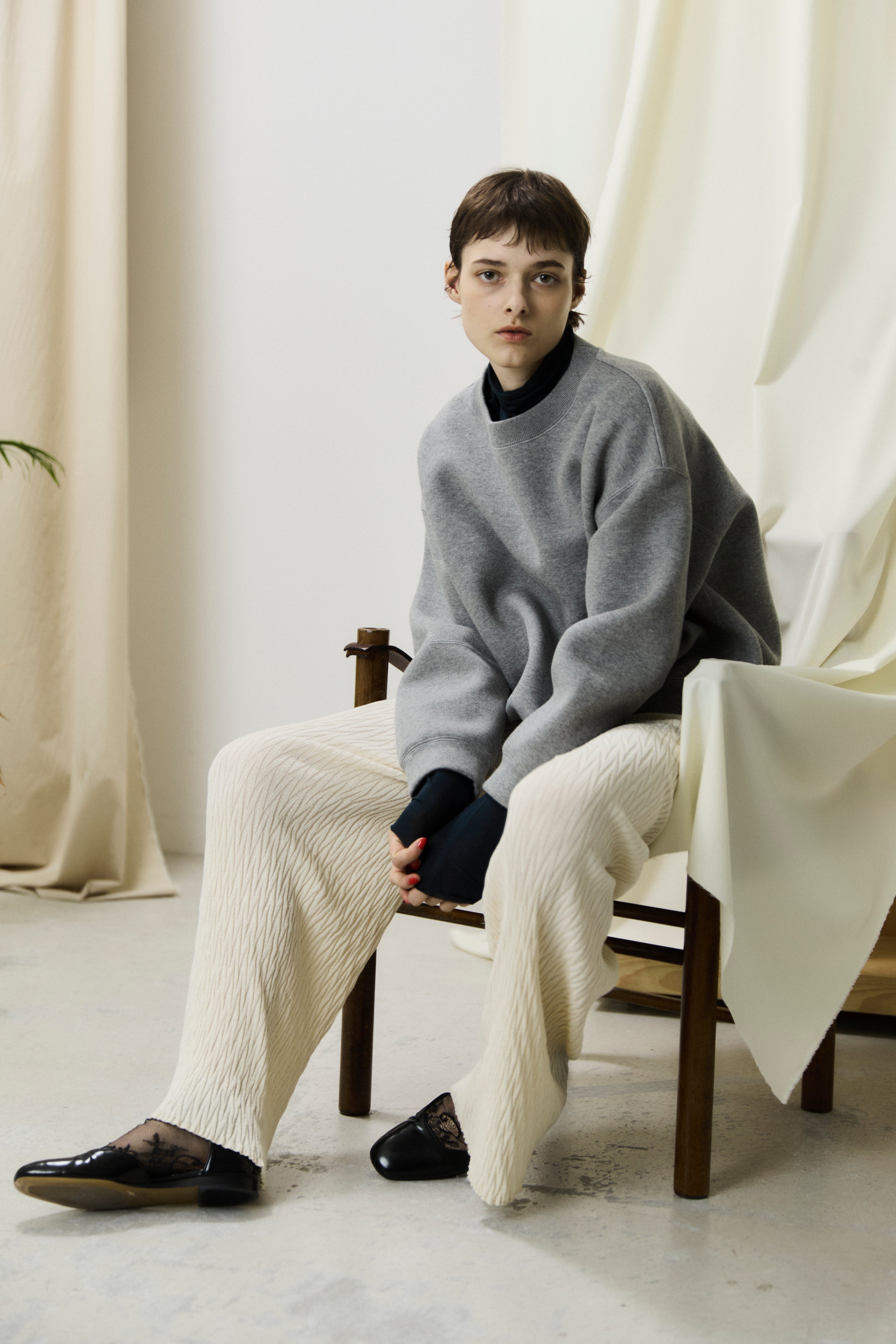 double faced jersey wide-body sweatshirt