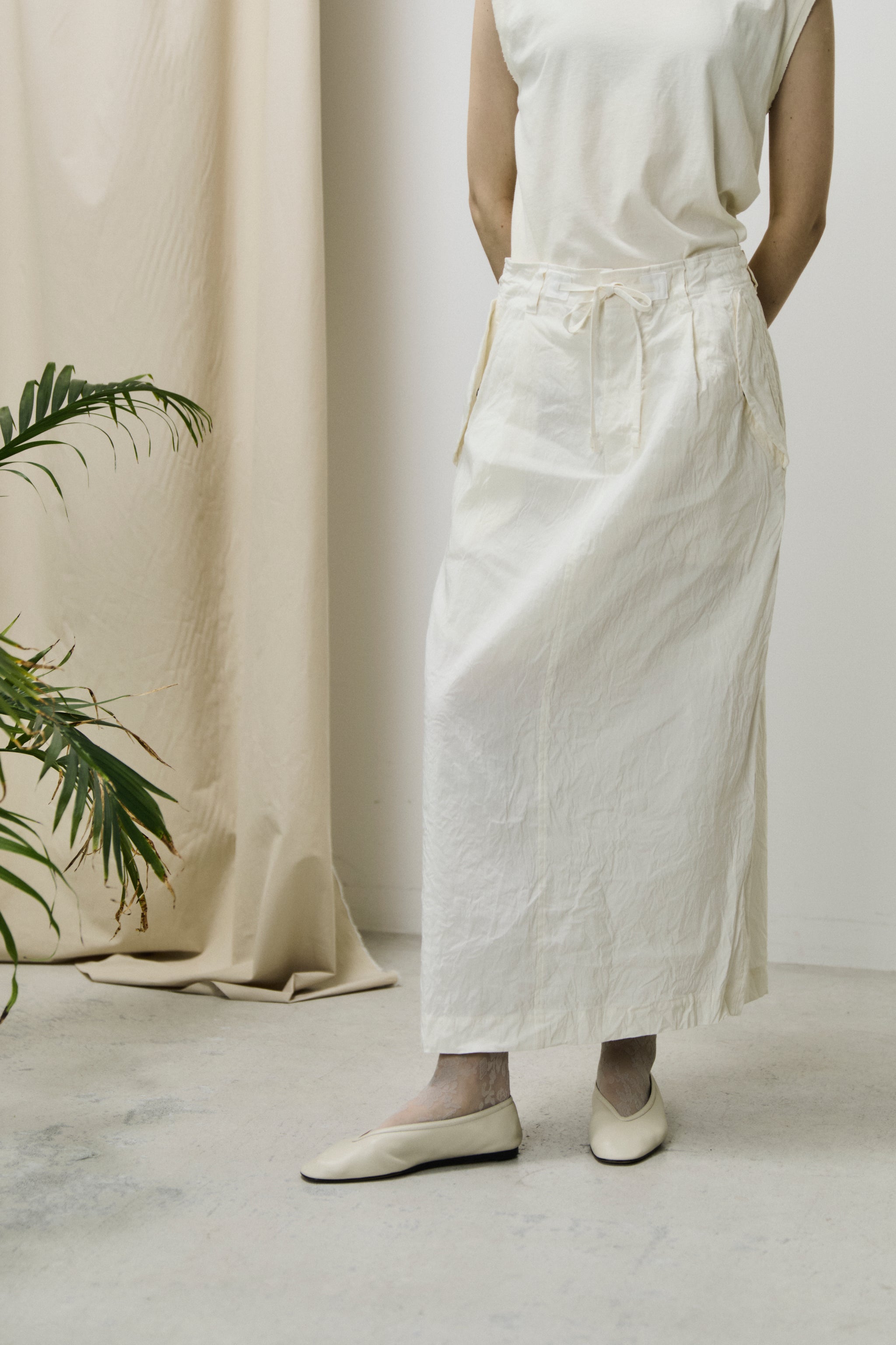 スカート Cordlane Natural Sun-dried Wash Skirt washed & wrinkled cordlane maxi skirt – unfil