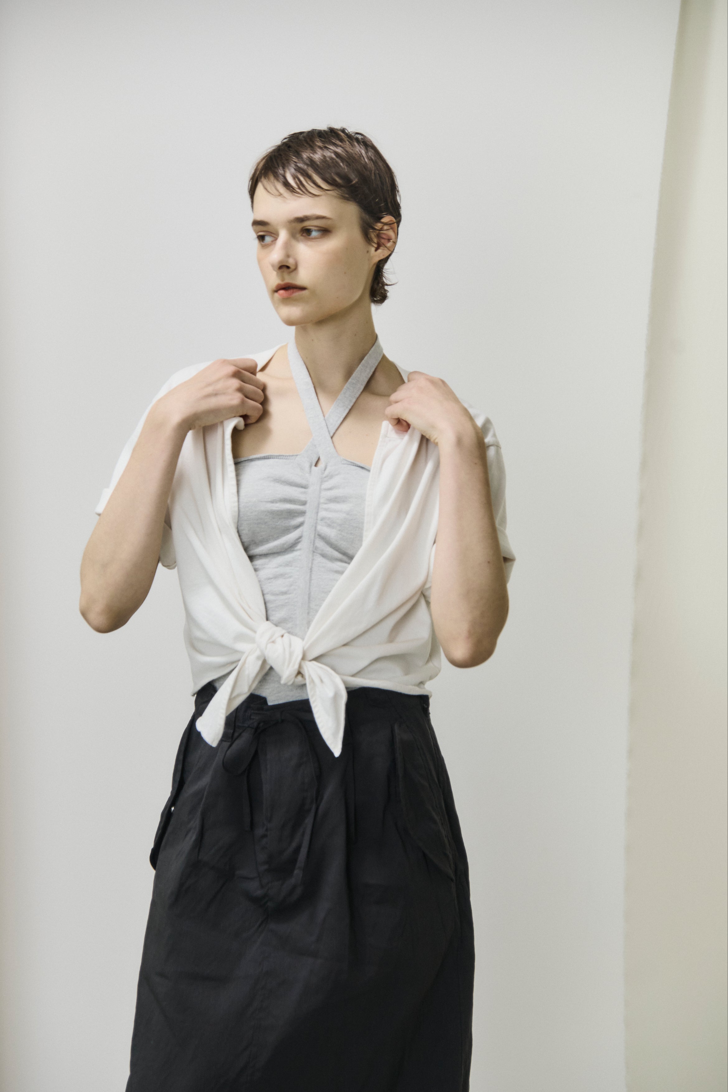stretch organic cotton tube top