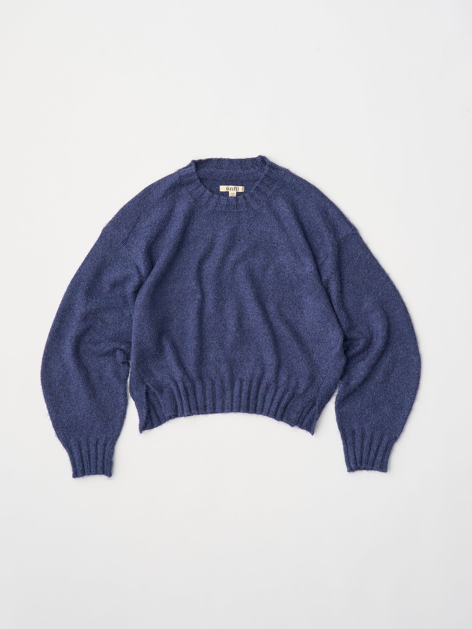 cotton & silk shaggy sweater