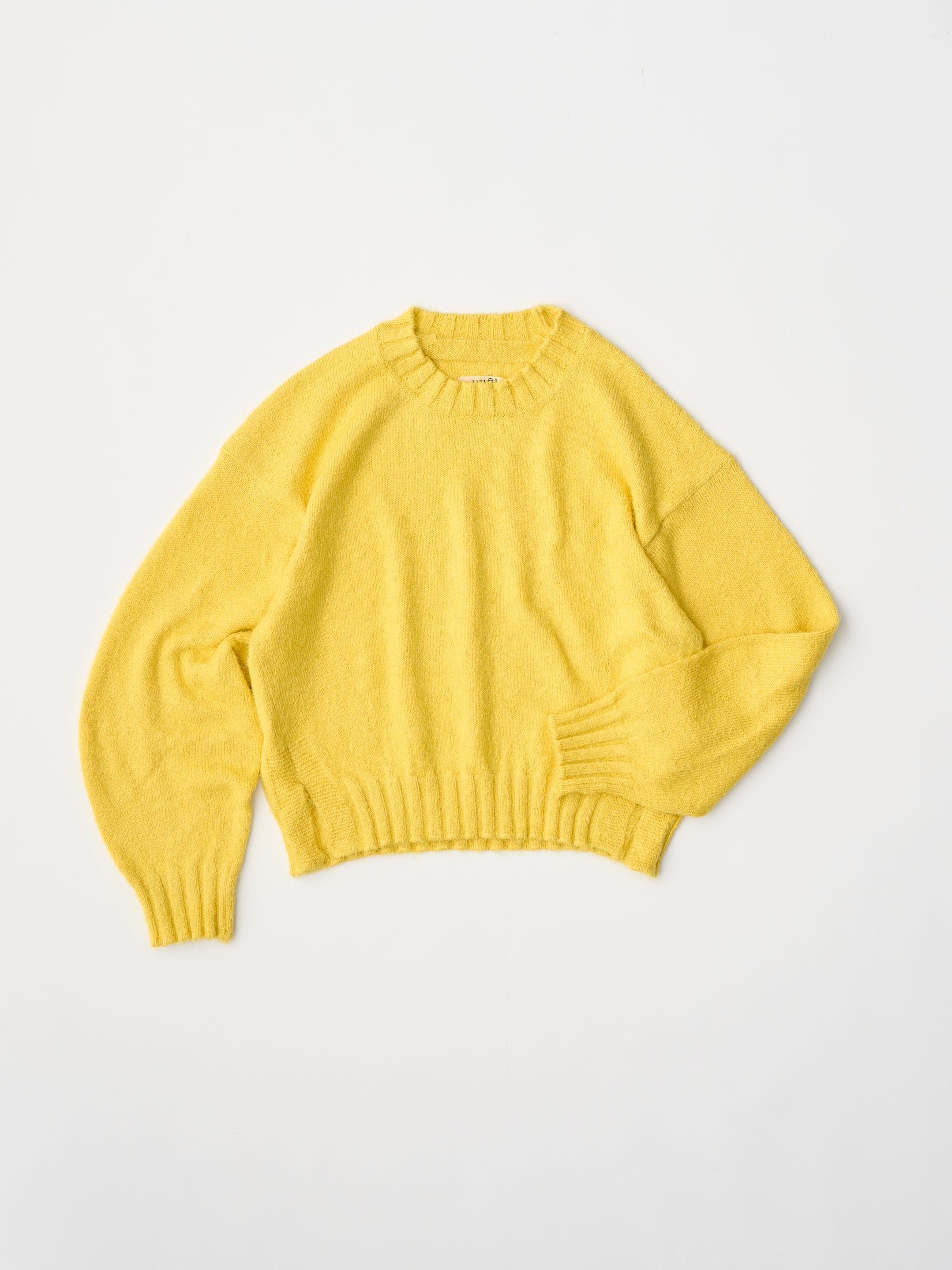 cotton & silk shaggy sweater