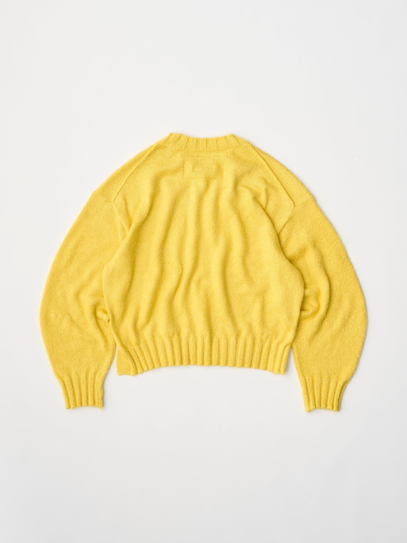 cotton & silk shaggy sweater