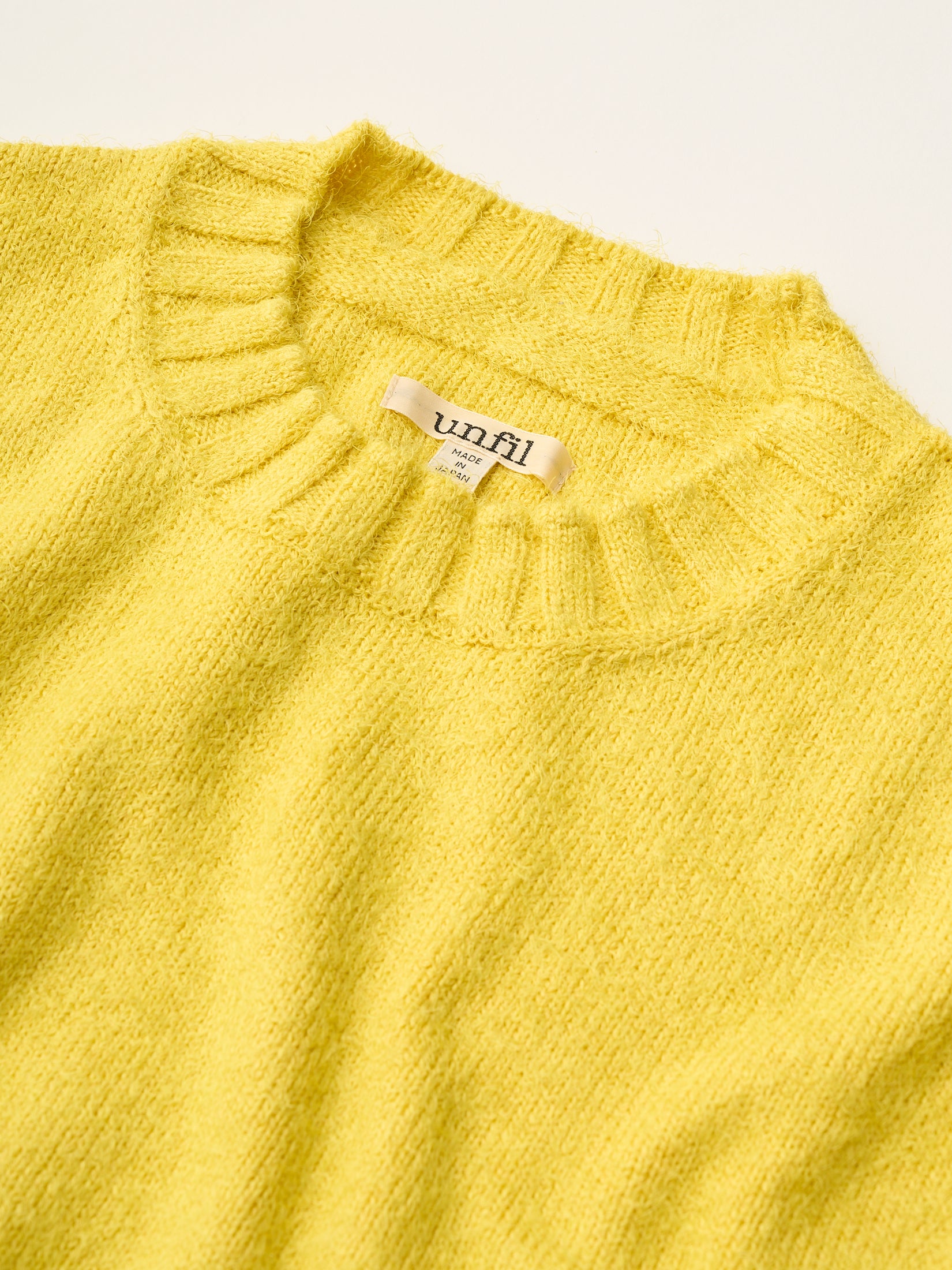 cotton & silk shaggy sweater