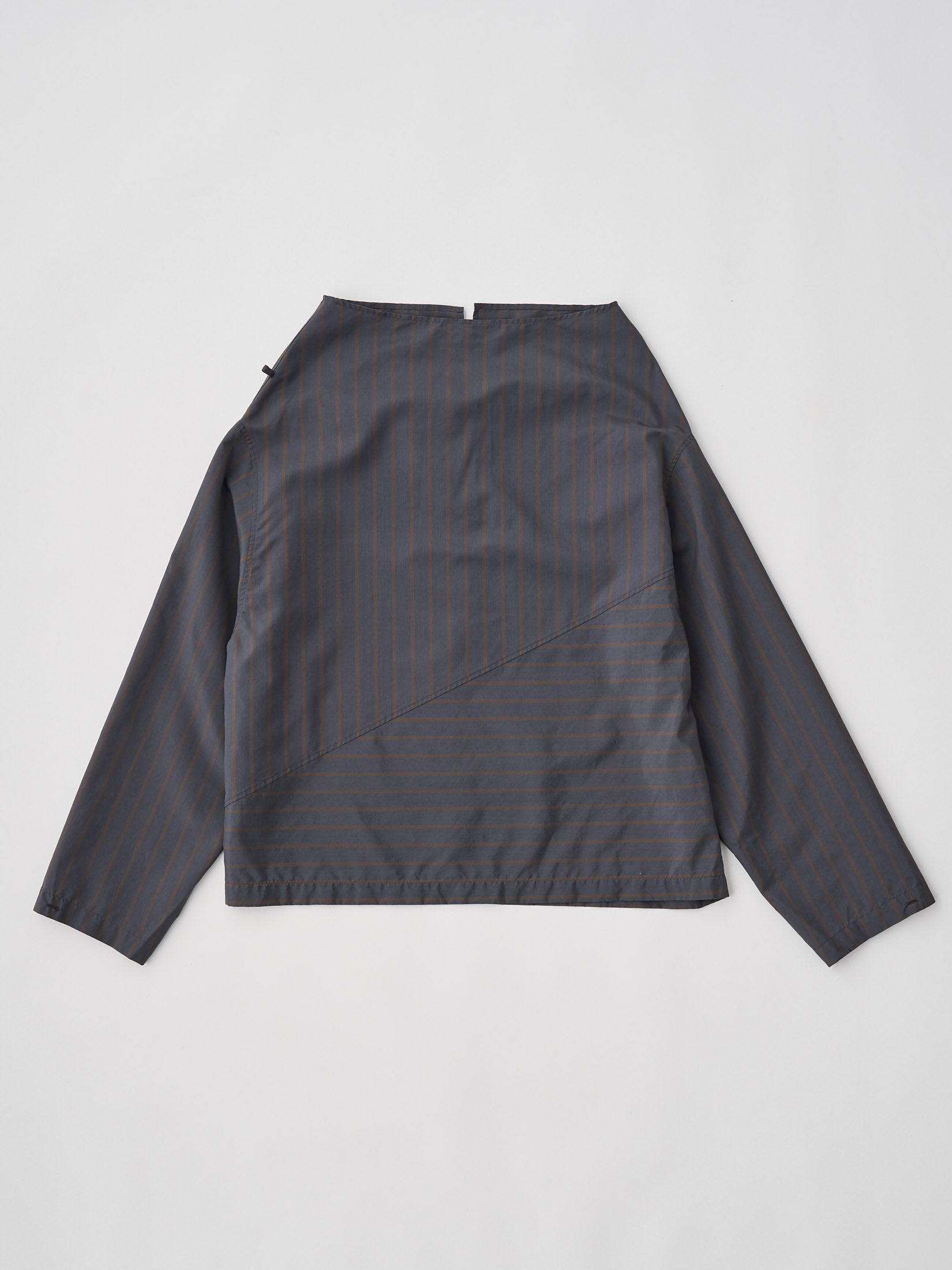SILK & NYLON SHEER TAFFETA STRIPE P/O