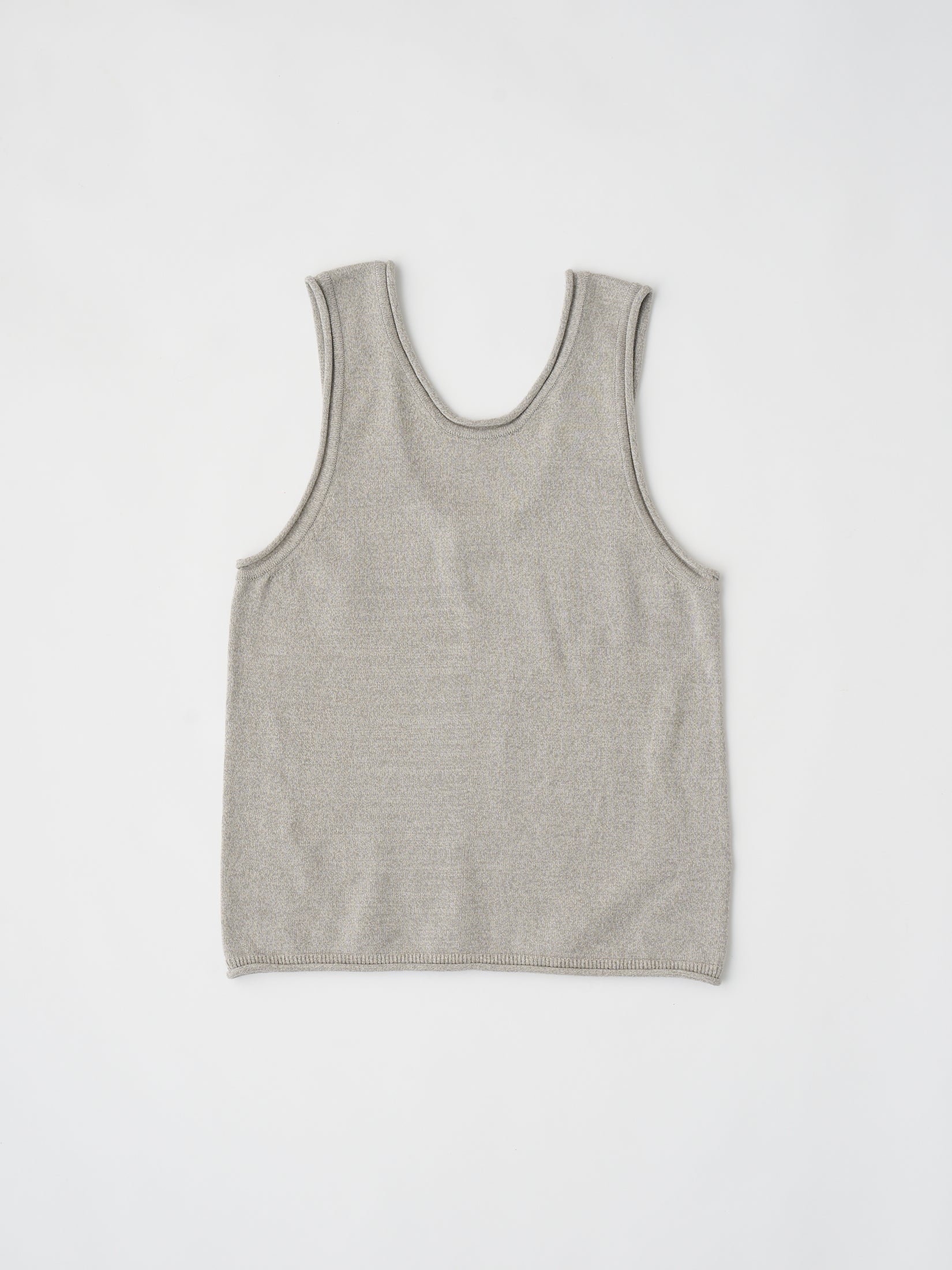 BRUSHED SILK COTTON SLEEVELESS TOP