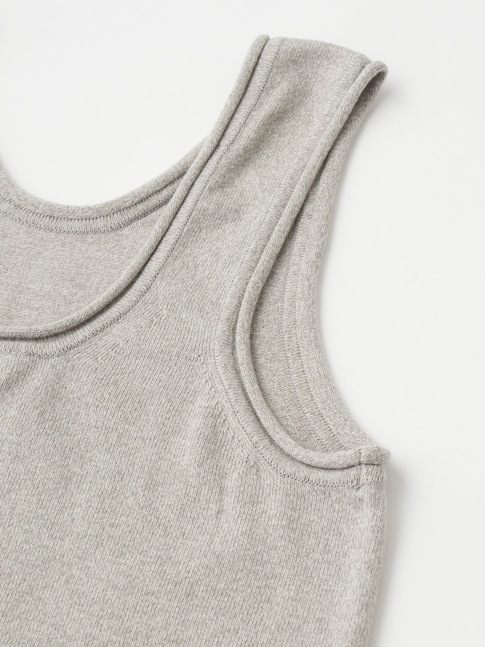 BRUSHED SILK COTTON SLEEVELESS TOP