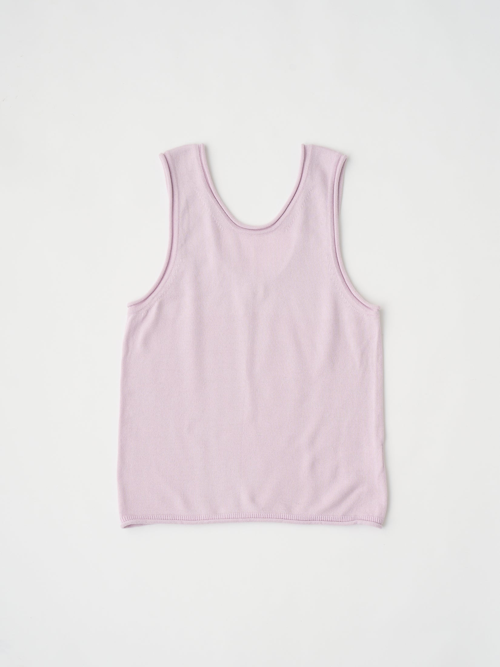 BRUSHED SILK COTTON SLEEVELESS TOP