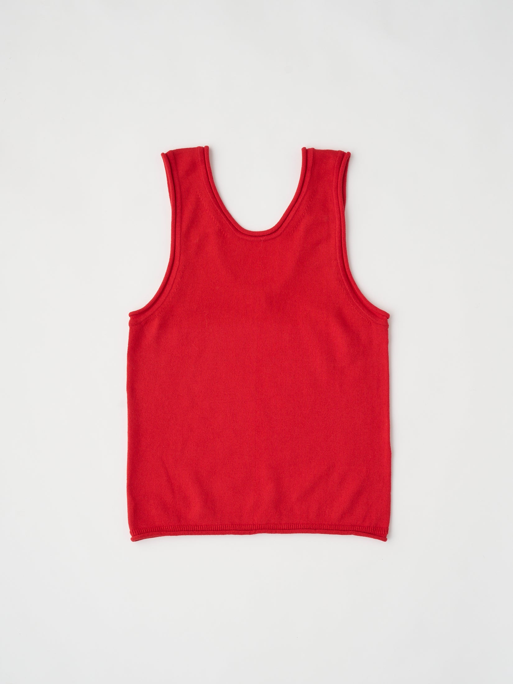 BRUSHED SILK COTTON SLEEVELESS TOP