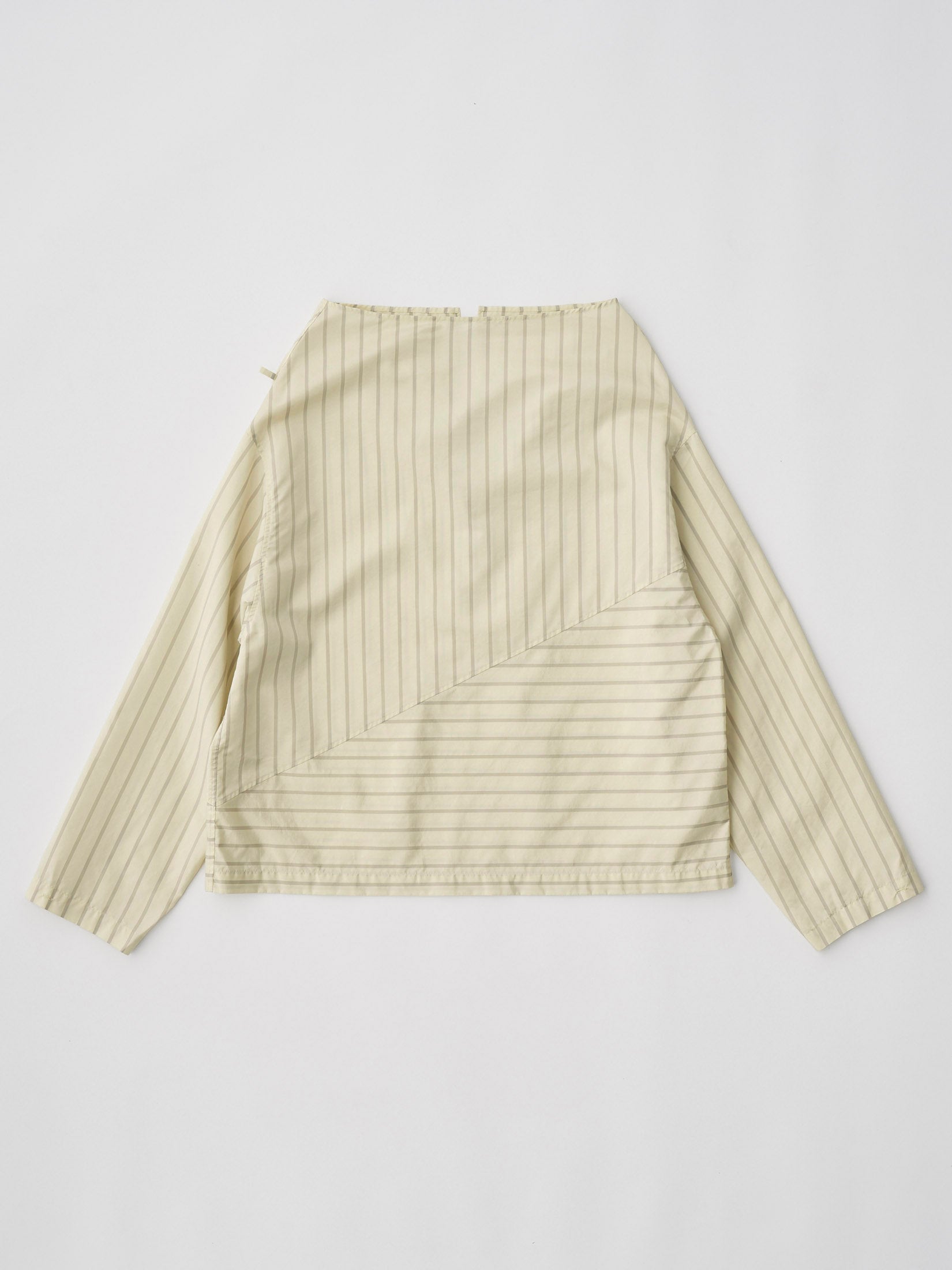 SILK & NYLON SHEER TAFFETA STRIPE P/O