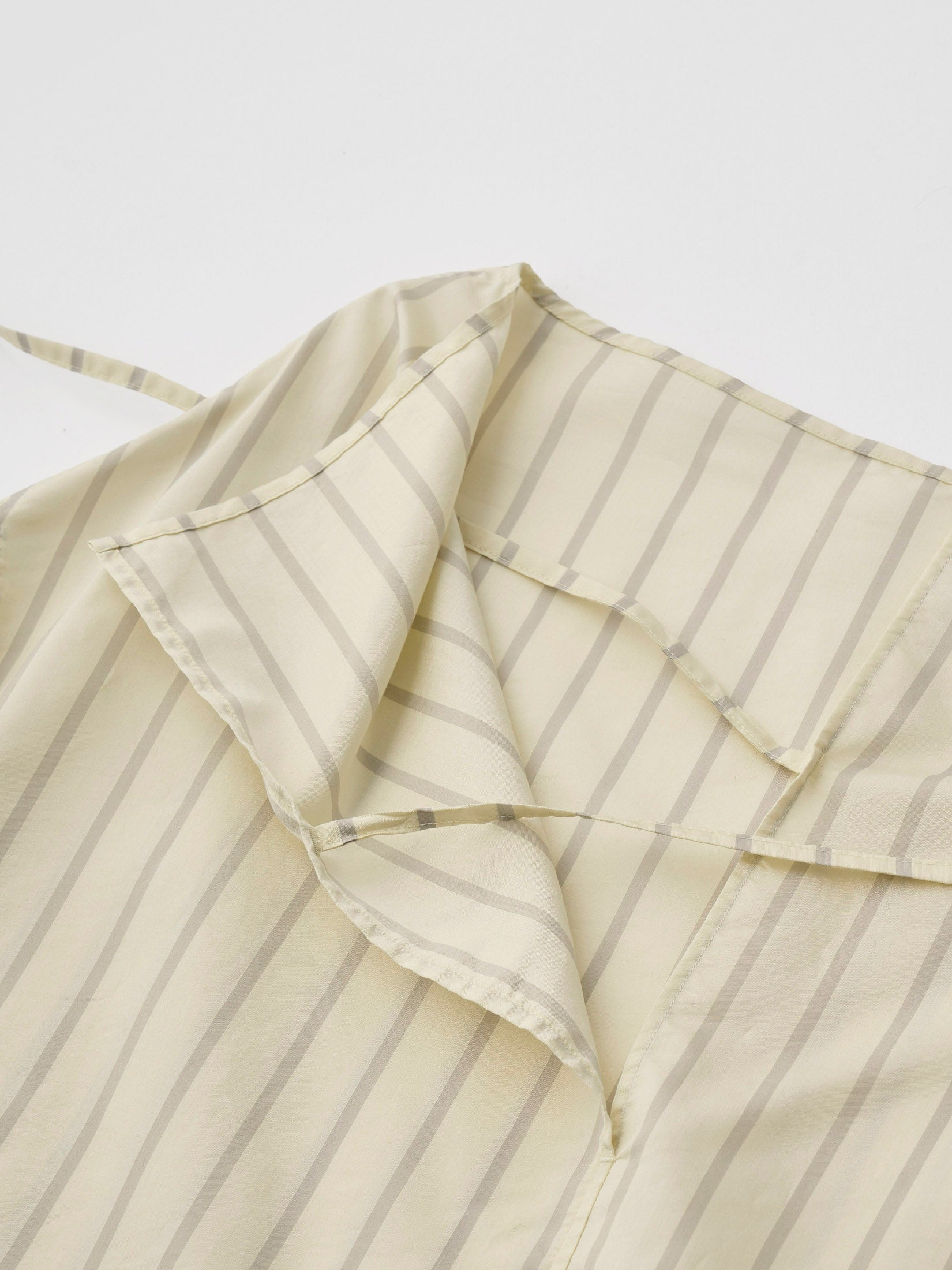 SILK & NYLON SHEER TAFFETA STRIPE P/O