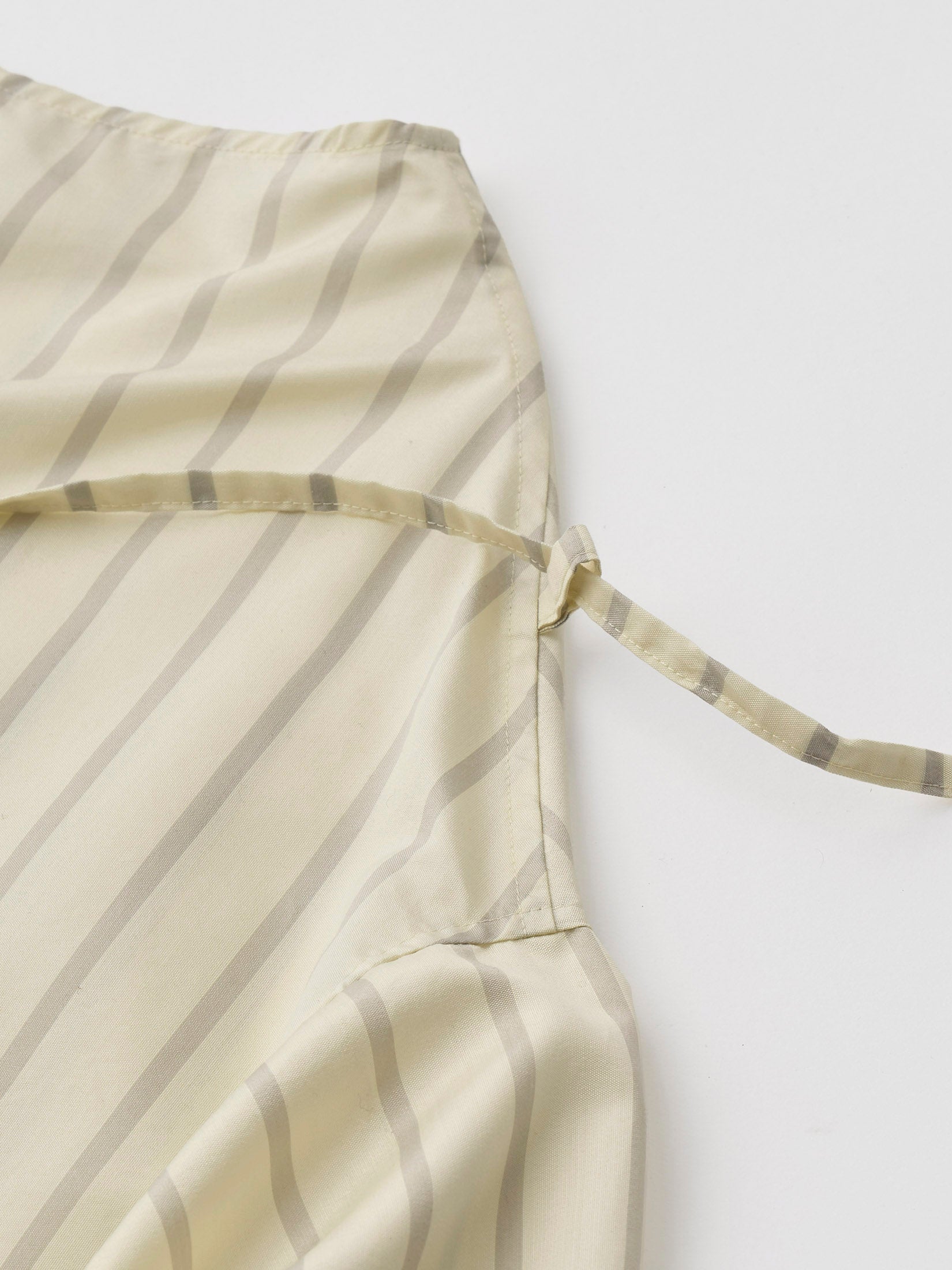 SILK & NYLON SHEER TAFFETA STRIPE P/O