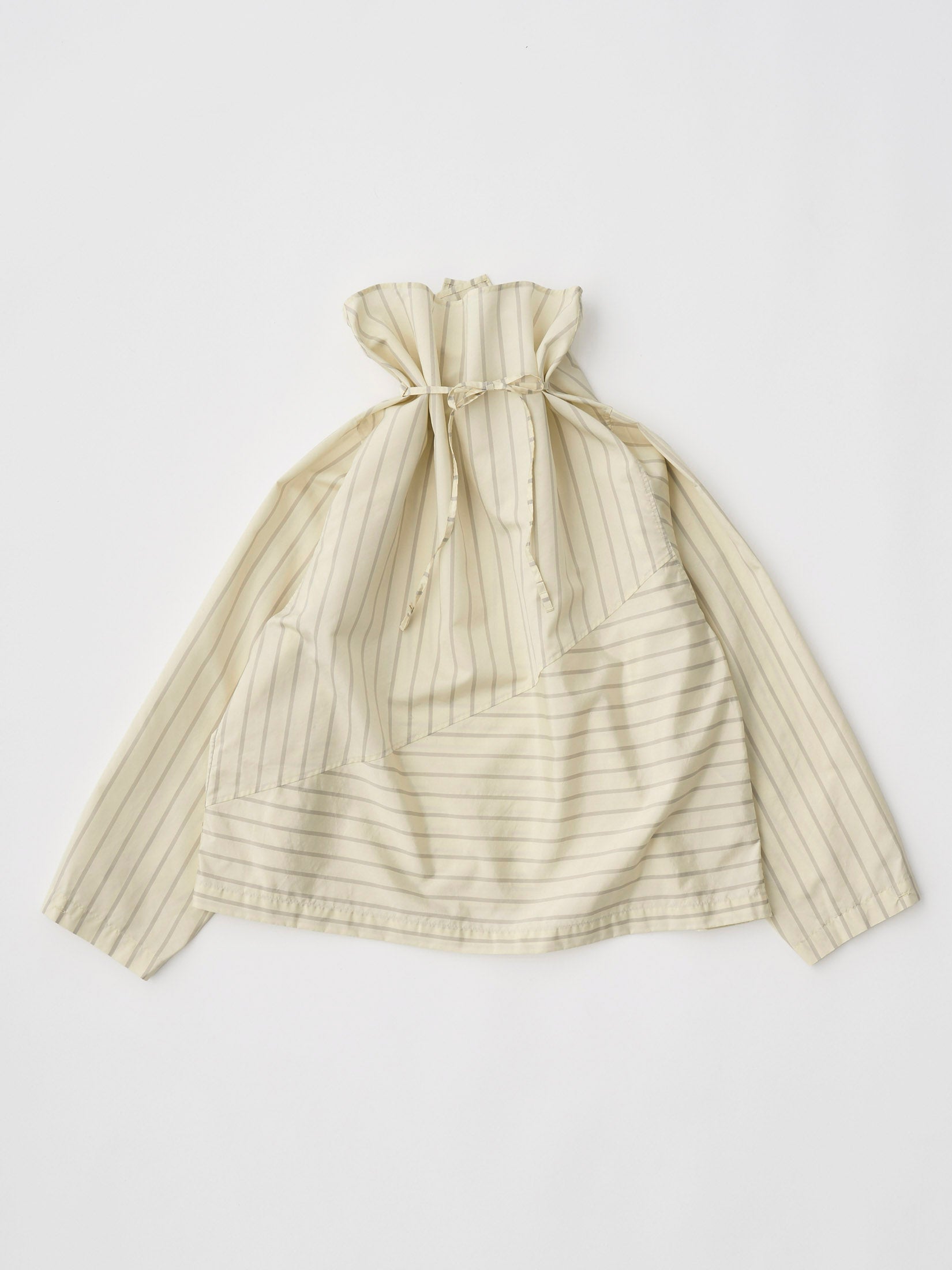 SILK & NYLON SHEER TAFFETA STRIPE P/O