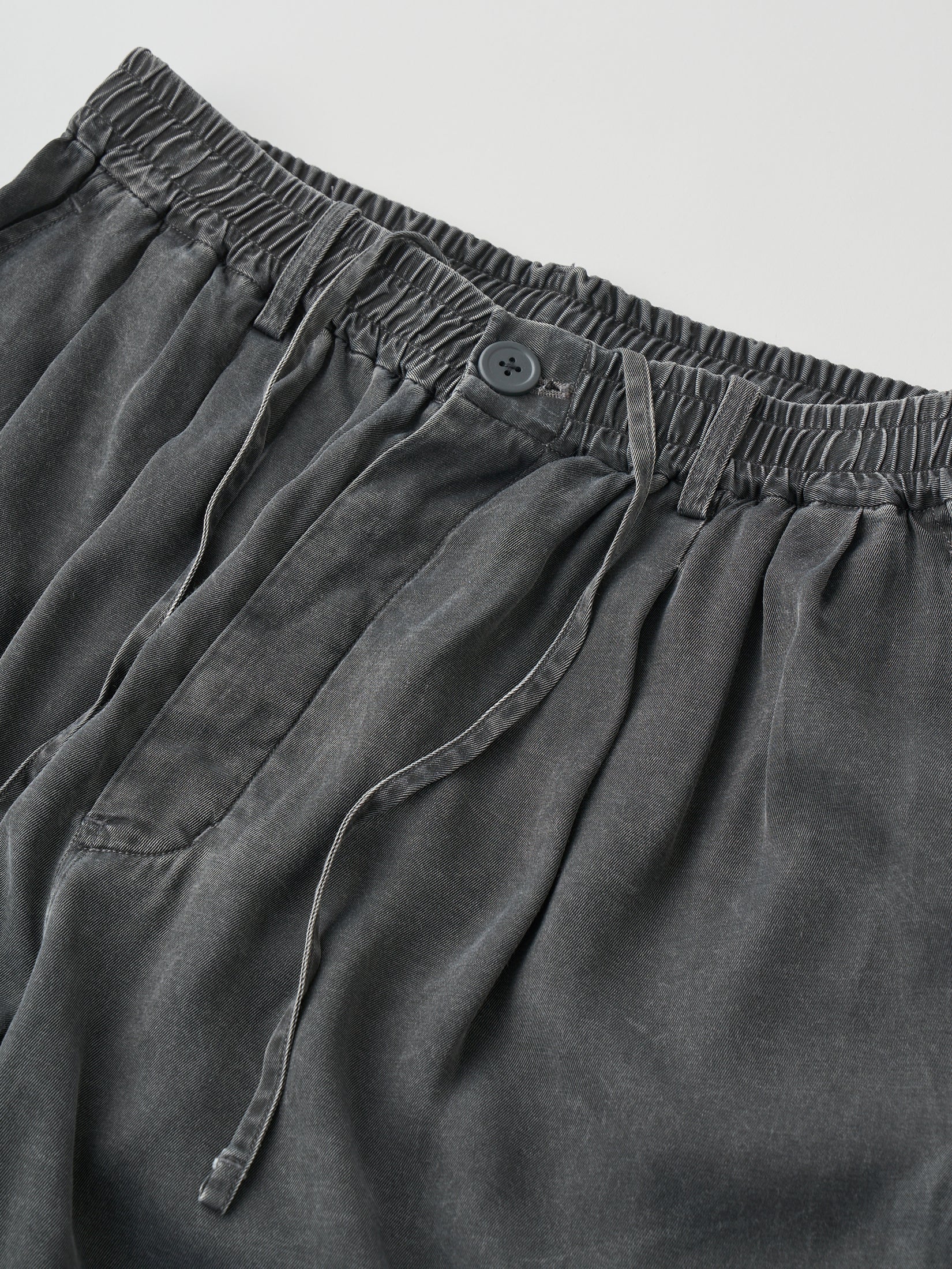 RAYON GABARDINE PIGMENT WASHED BIG EASY TROUSERS