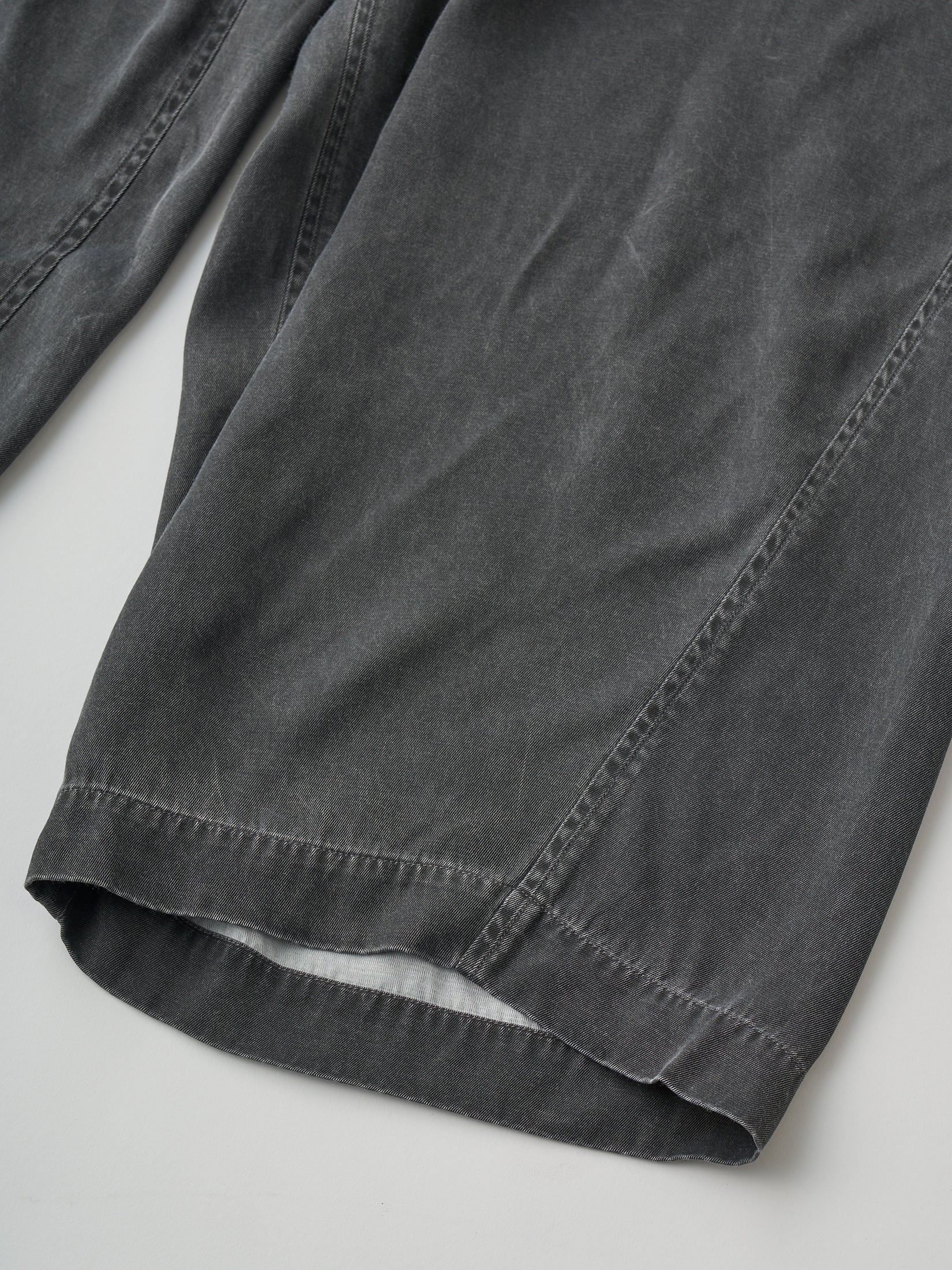 RAYON GABARDINE PIGMENT WASHED BIG EASY TROUSERS