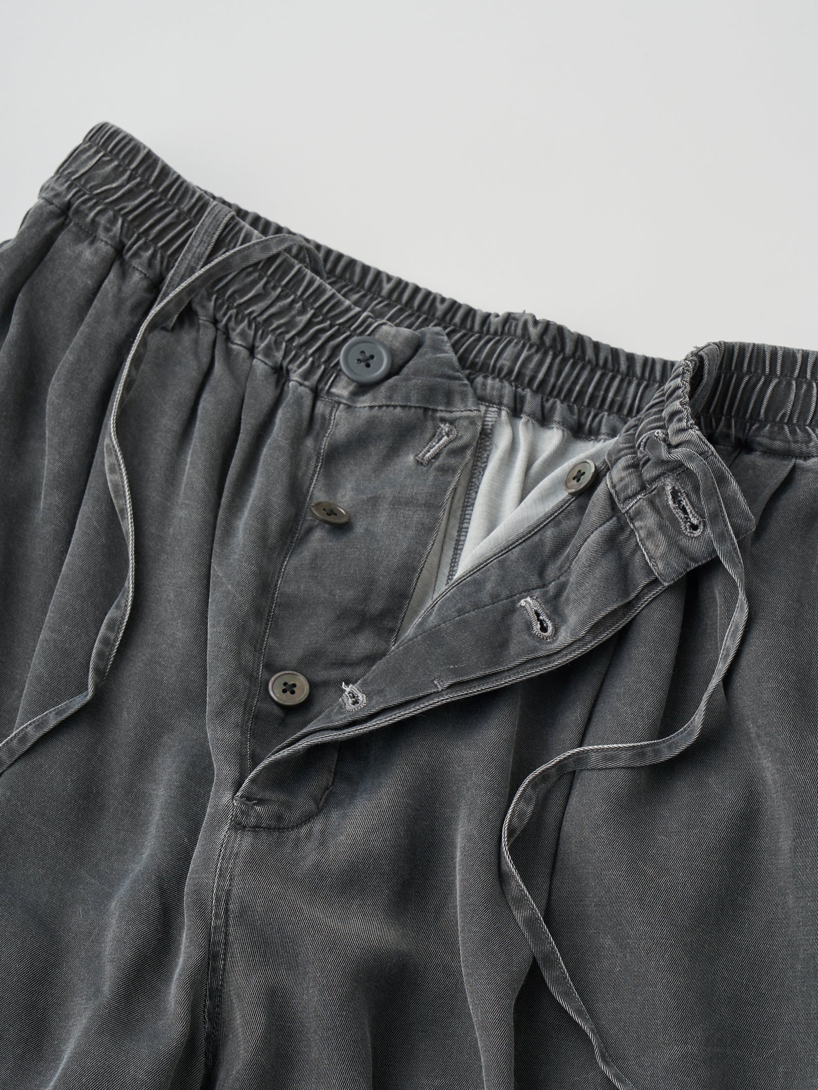 RAYON GABARDINE PIGMENT WASHED BIG EASY TROUSERS