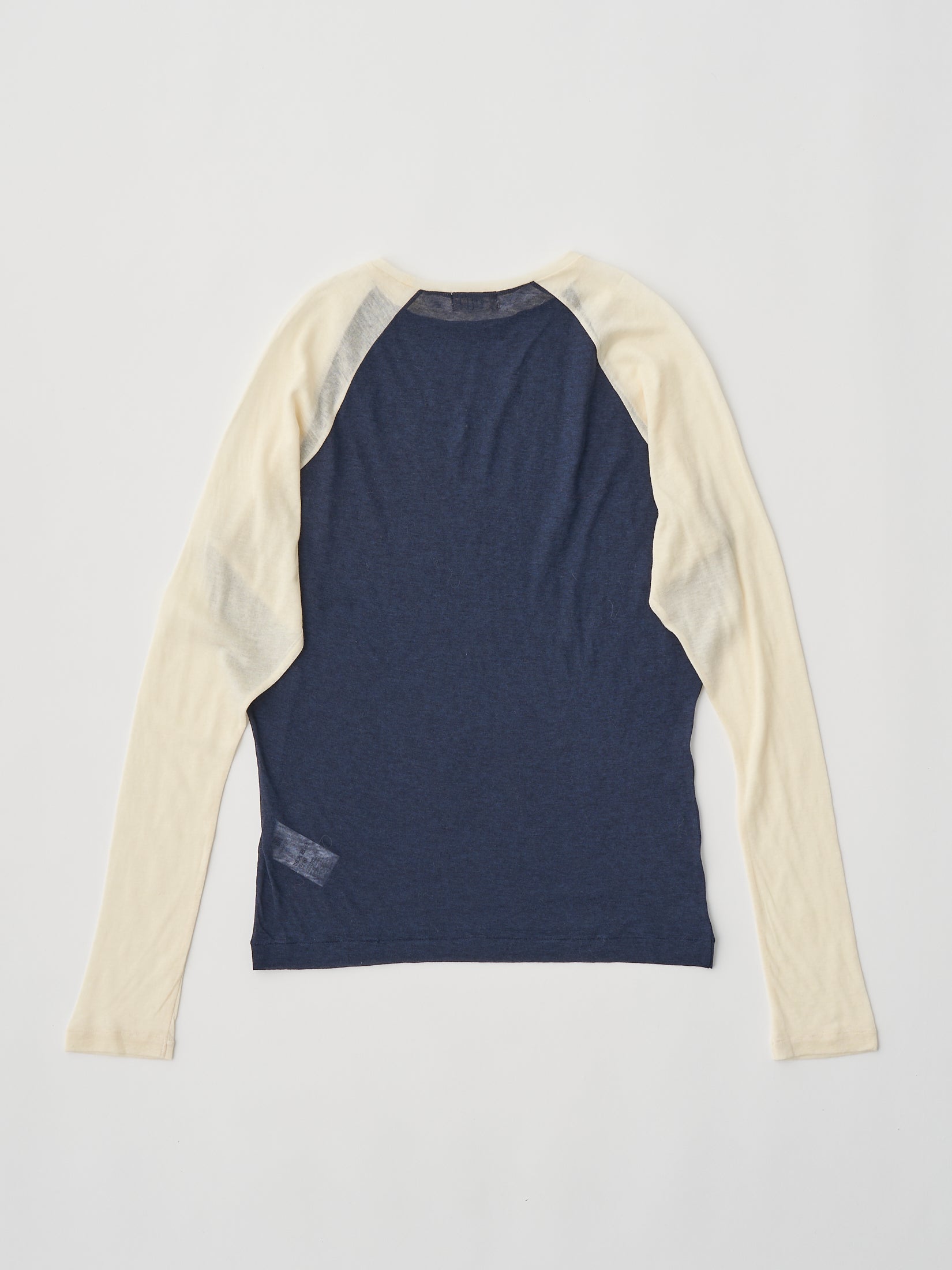CASHMERE & SUPIMA COTTON GAUZE JERSEY BASEBALL TEE