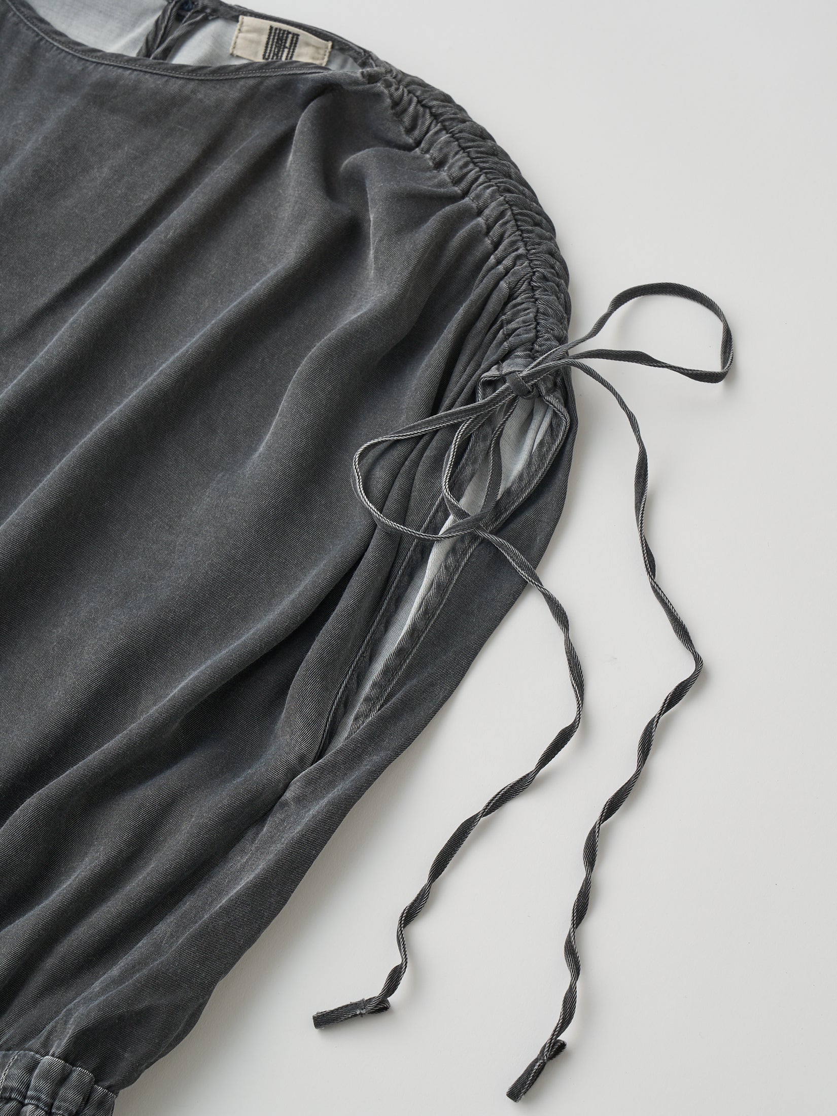 RAYON GABARDINE PIGMENT WASHED DRESS