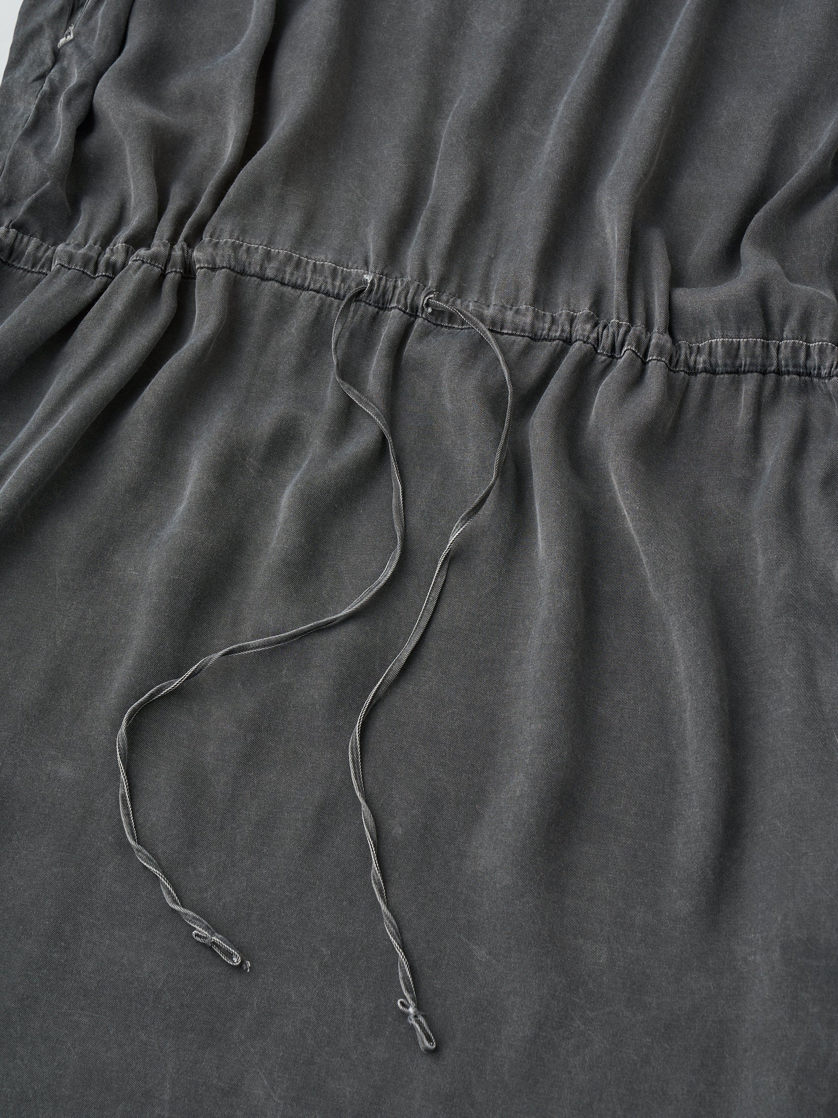 RAYON GABARDINE PIGMENT WASHED DRESS