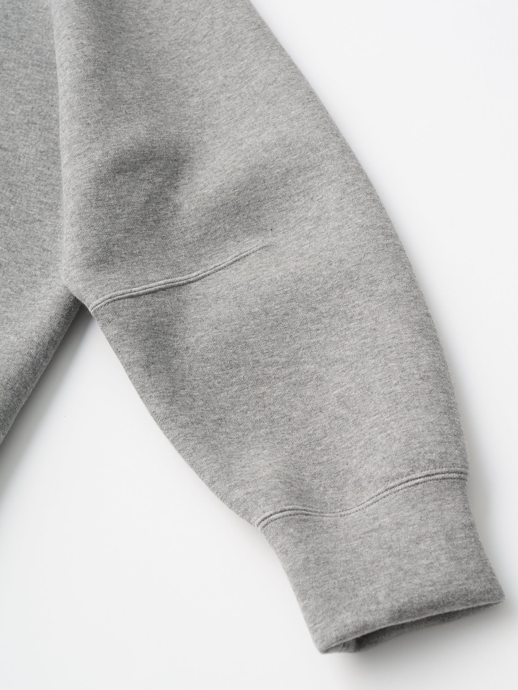 double faced jersey oversized zip parka