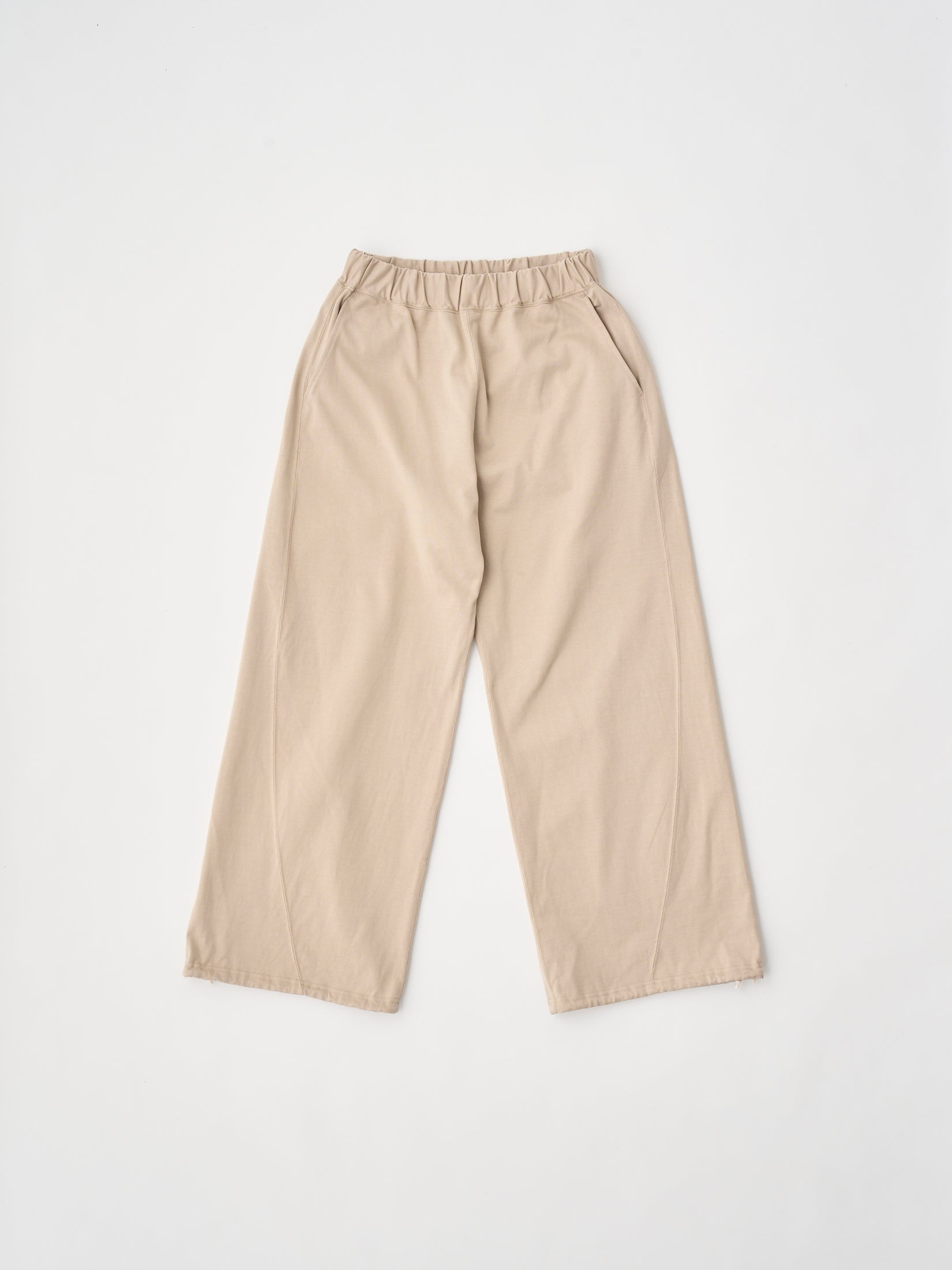 ORGANIC COTTON FIRM JERSEY WIDE LEG TRUCK PANTS
