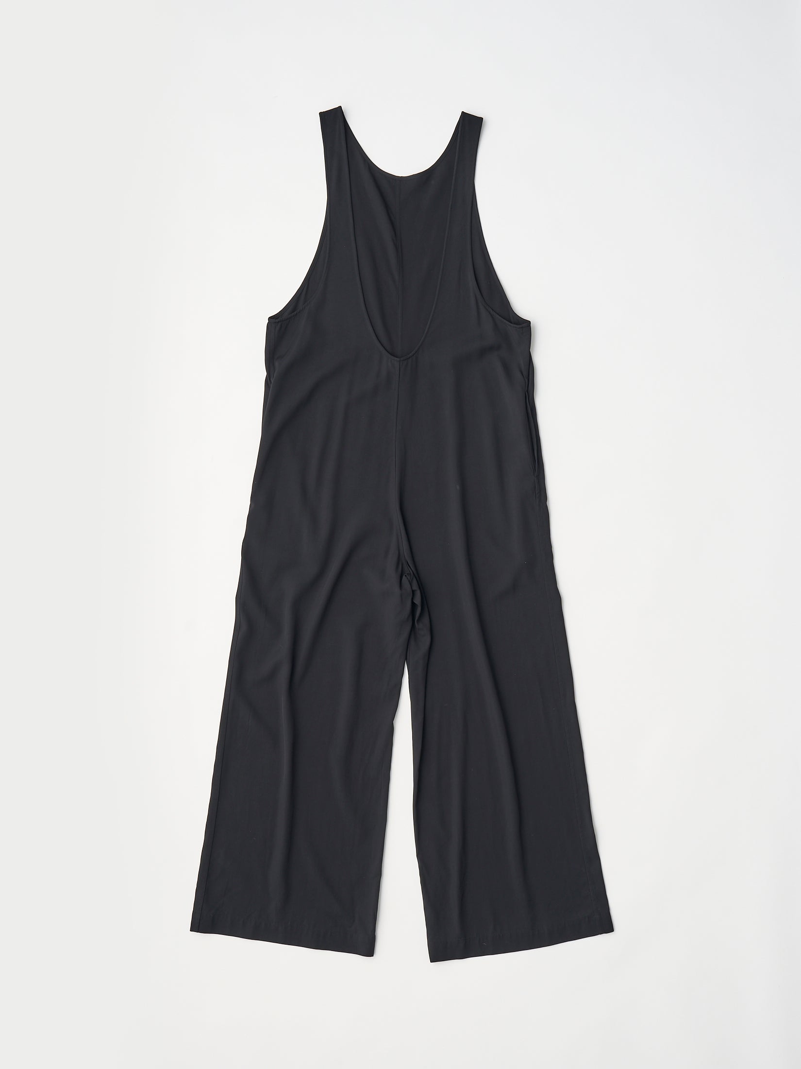 viscose gabardine wide-leg all in one