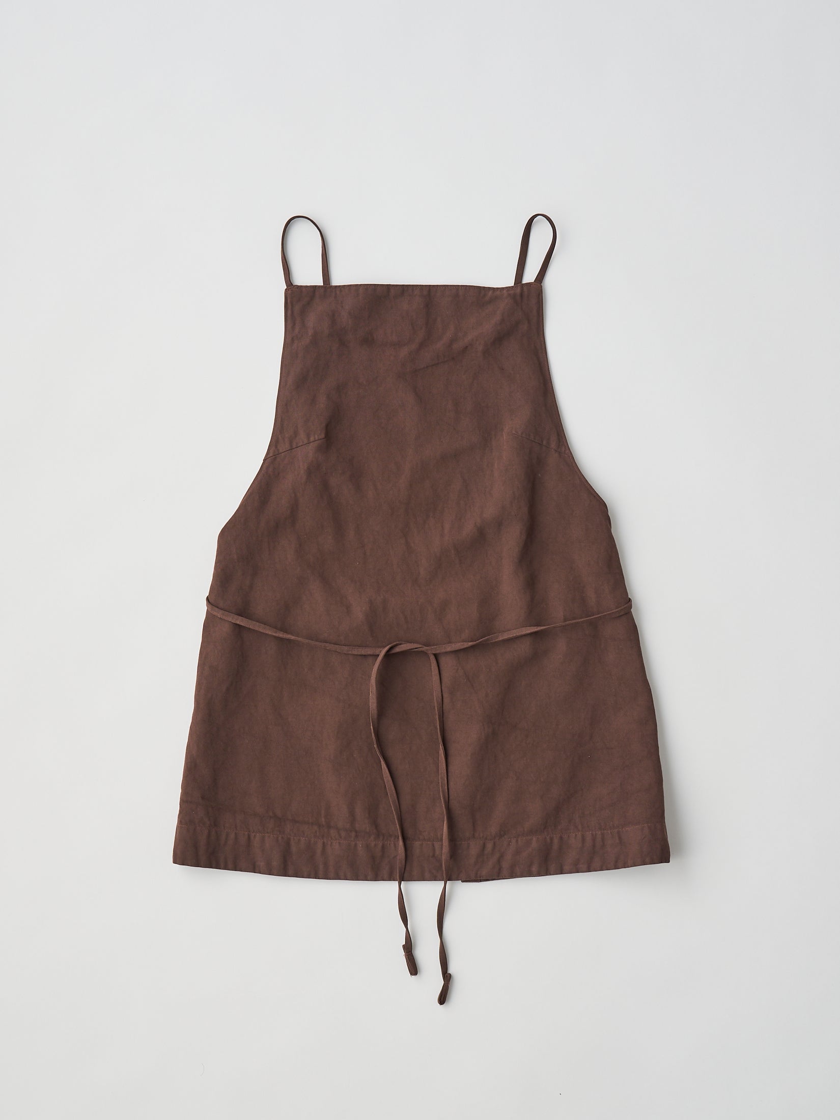 COTTON & LINEN GARMENT DYEING APRON-STYLE CAMISOLE