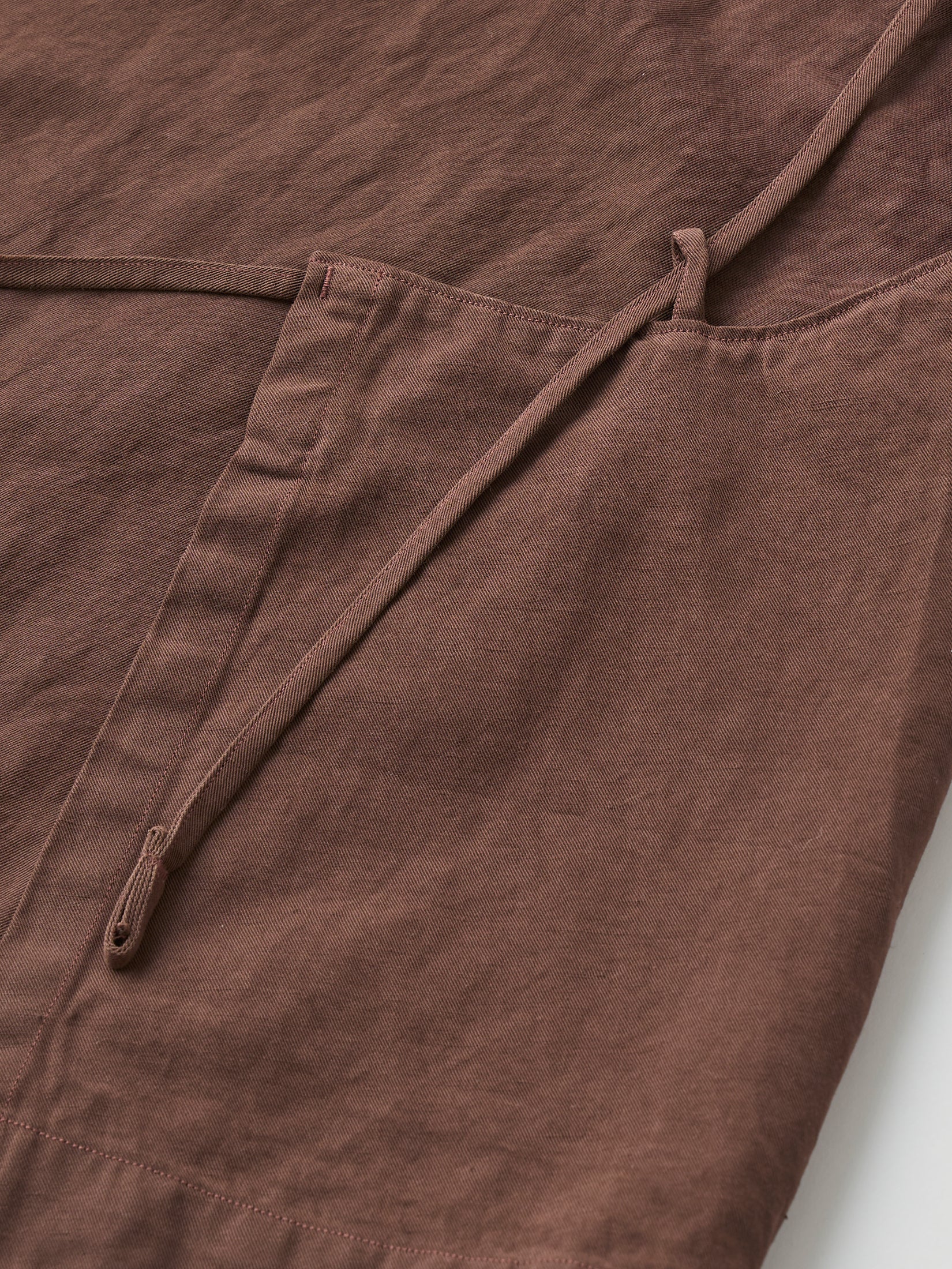 COTTON & LINEN GARMENT DYEING APRON-STYLE CAMISOLE