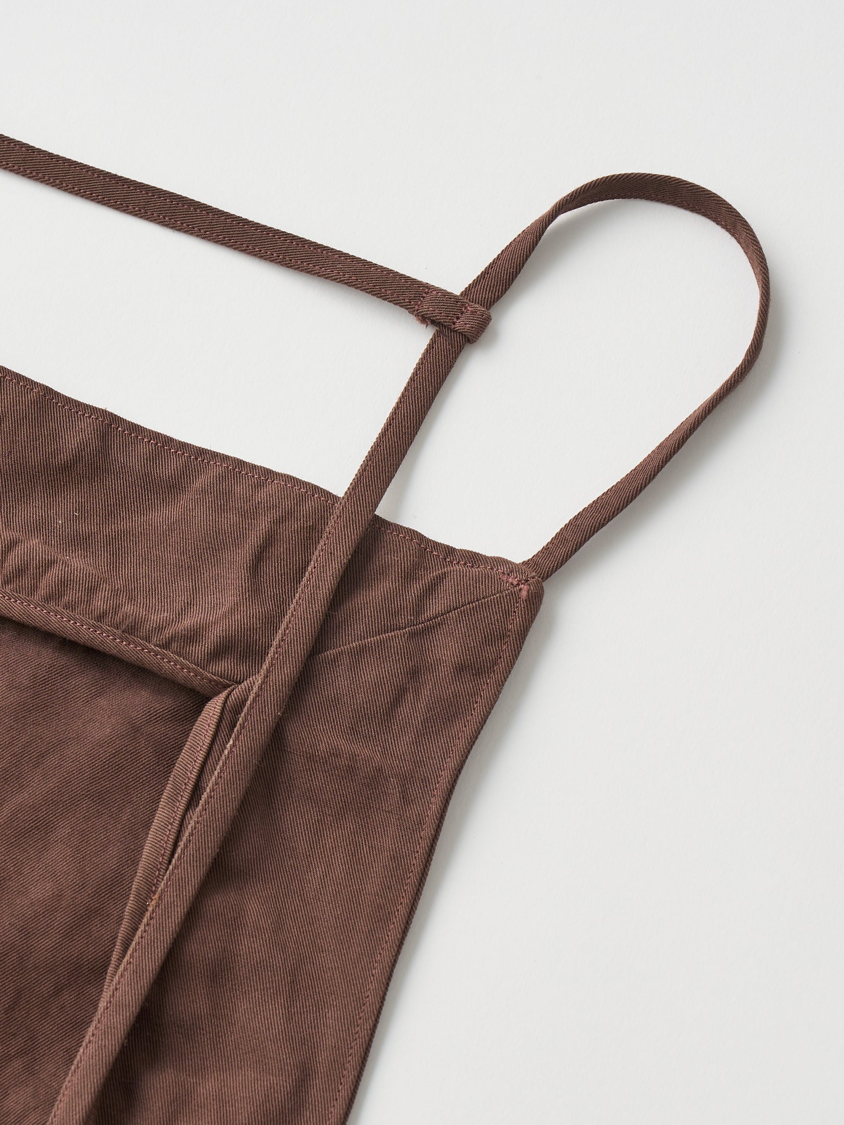 COTTON & LINEN GARMENT DYEING APRON-STYLE CAMISOLE