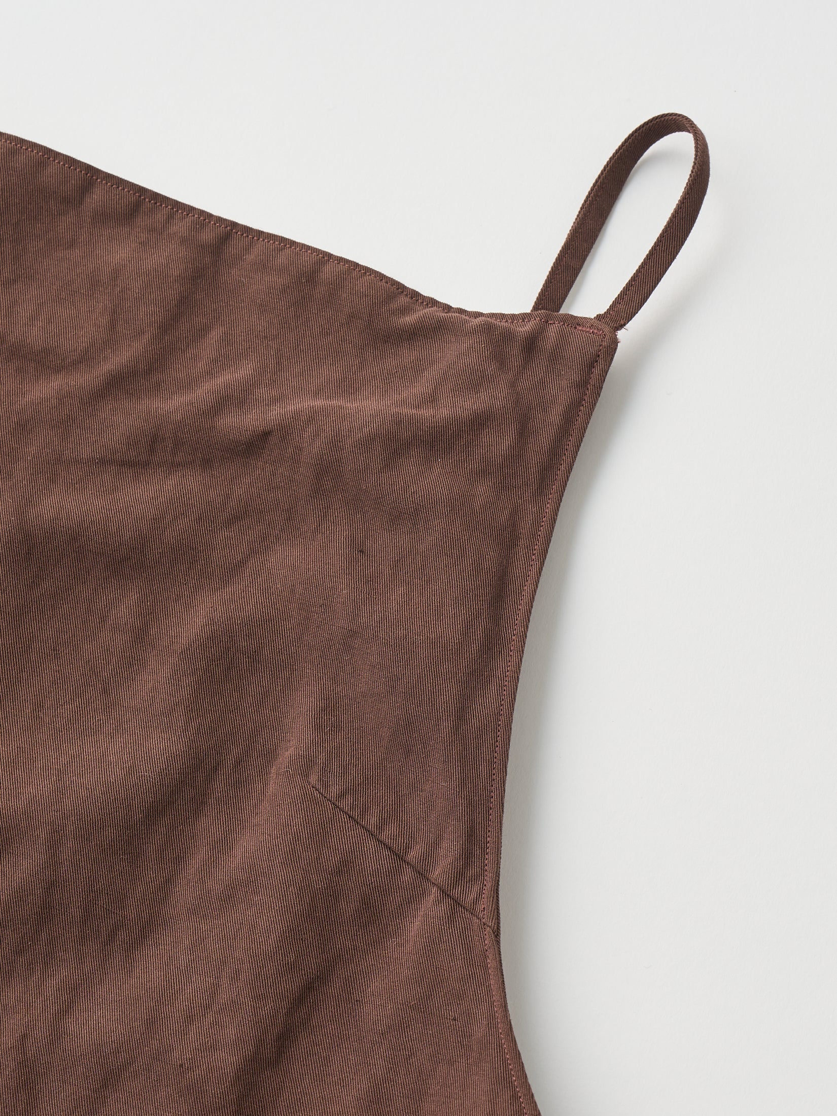 COTTON & LINEN GARMENT DYEING APRON-STYLE CAMISOLE