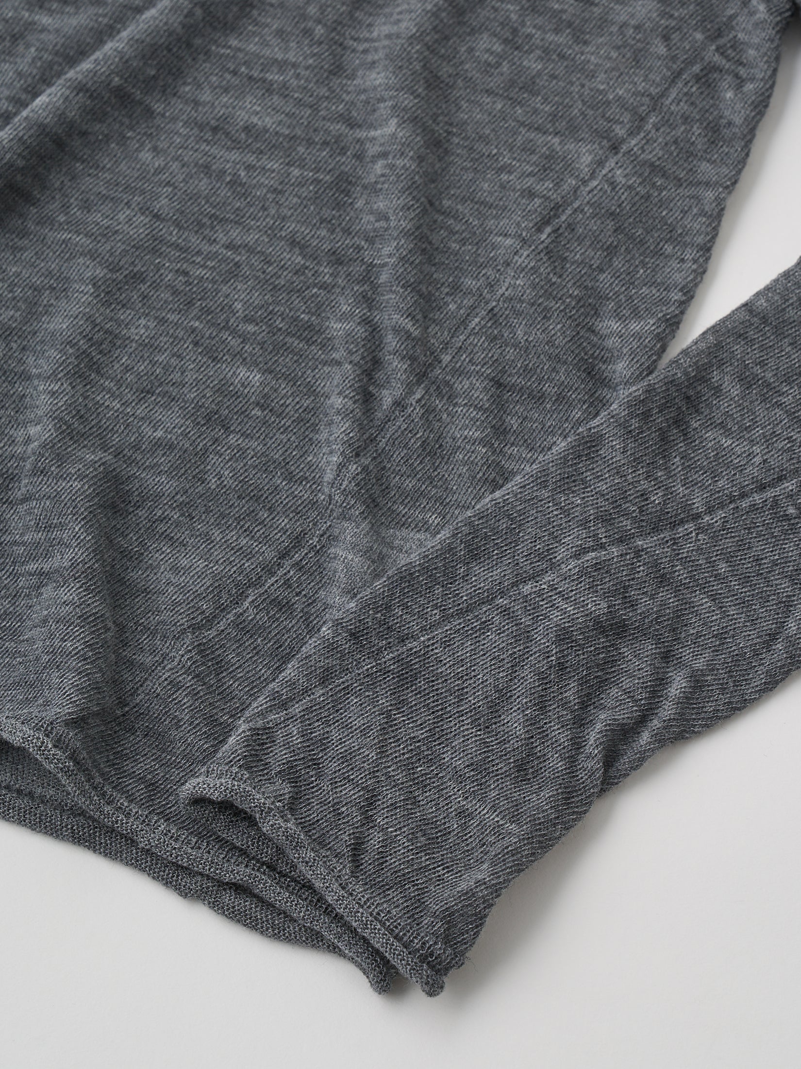 HIGH TWISTED WOOL TURTLE-NECK P/O