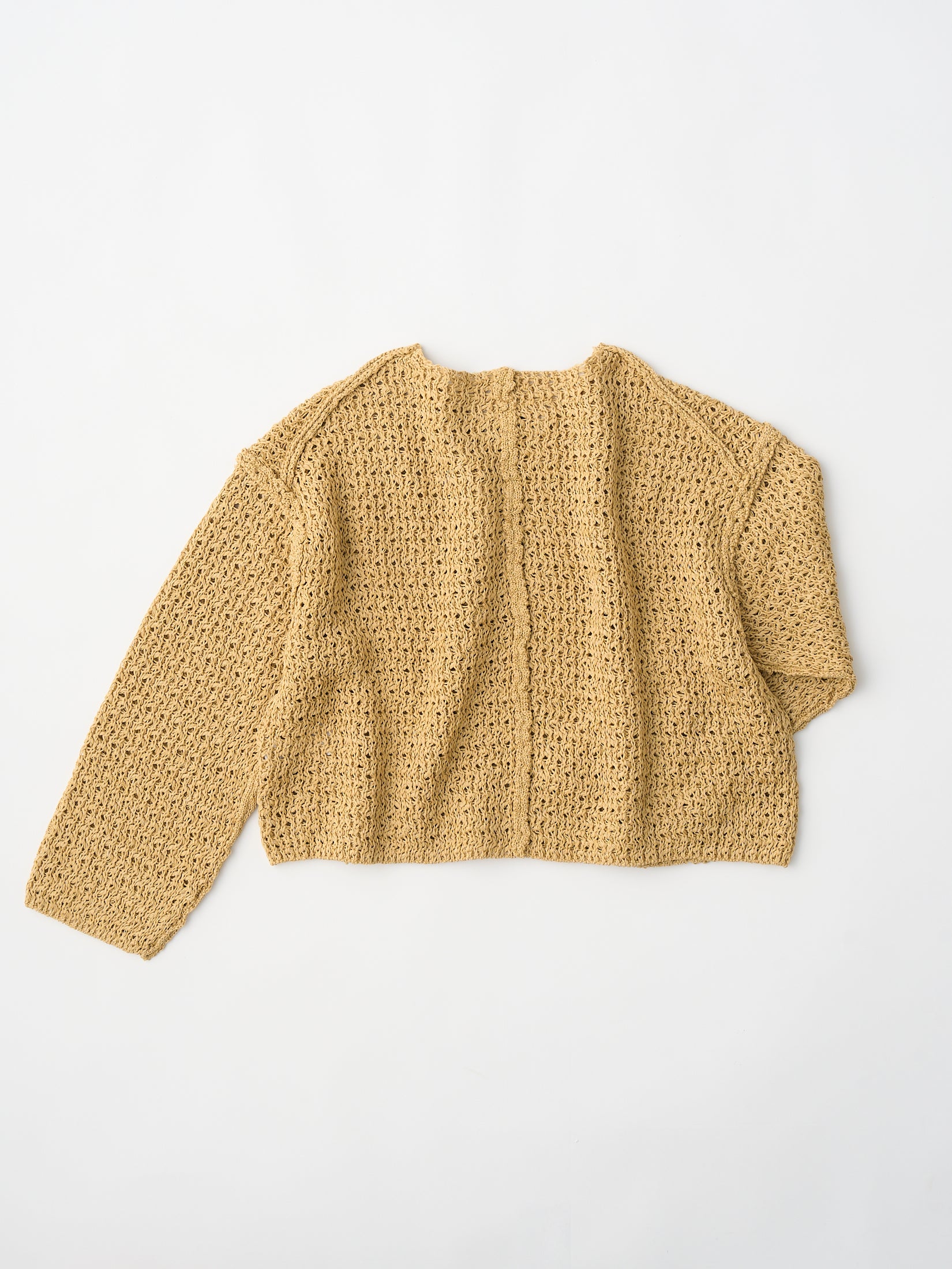double honeycomb mesh sweater