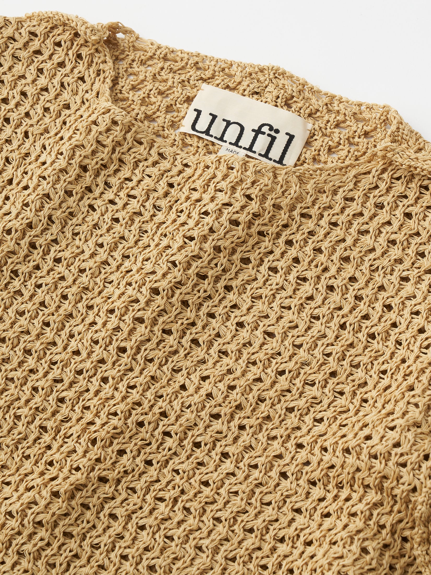 double honeycomb mesh sweater