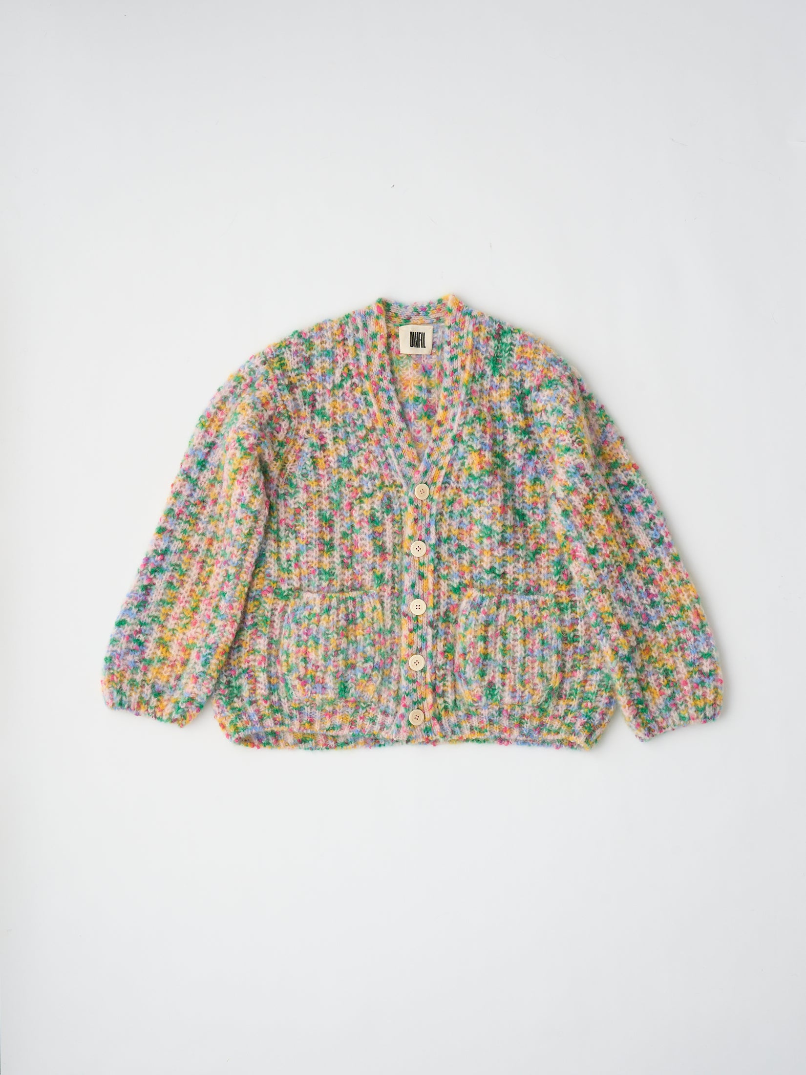 SUPERKID MOHAIR & COTTON NEP YARN RIBBED-KNIT C/D