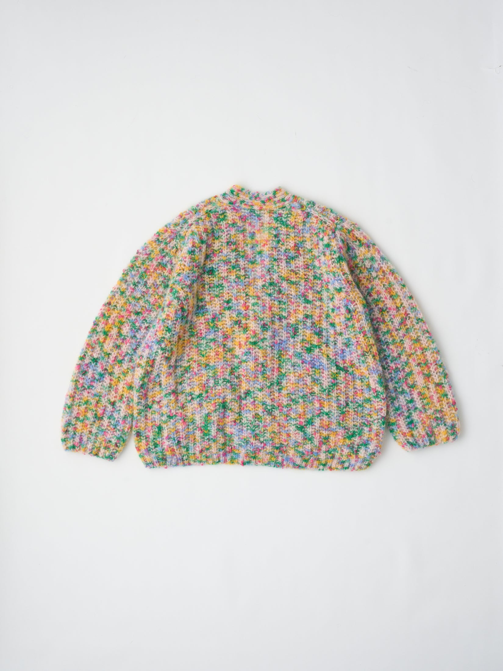 SUPERKID MOHAIR & COTTON NEP YARN RIBBED-KNIT C/D