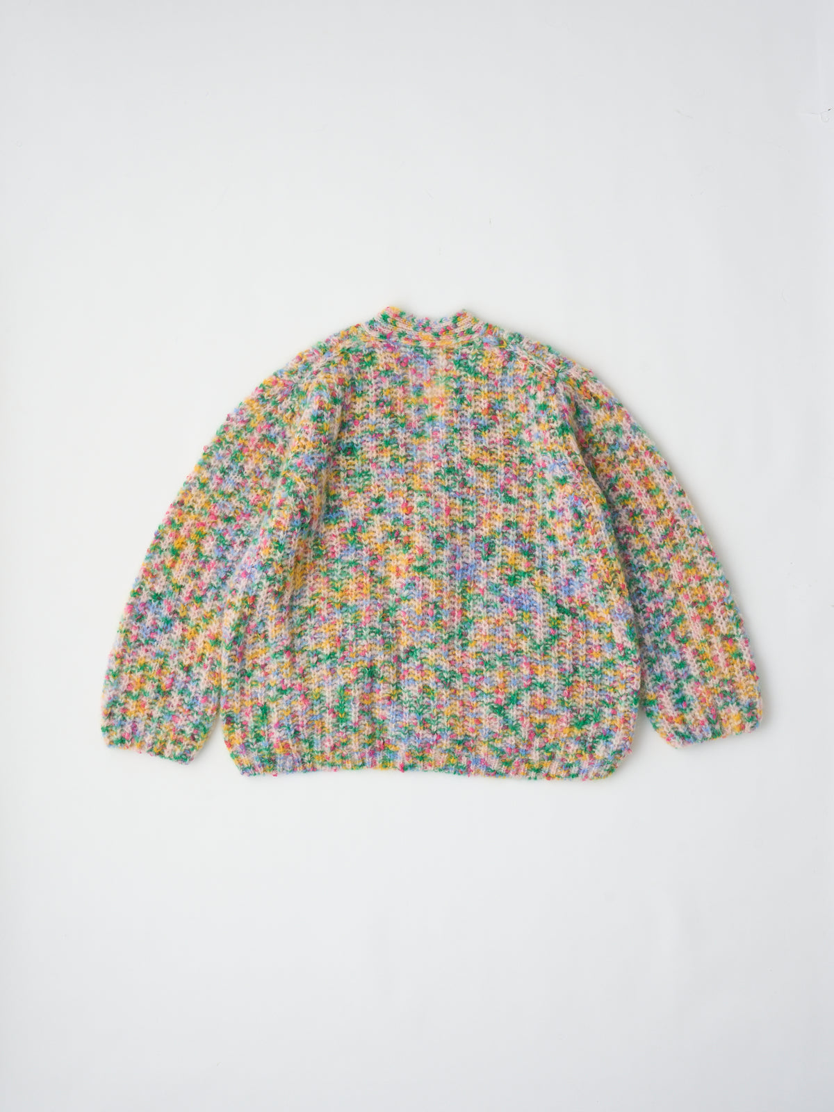 SUPERKID MOHAIR & COTTON NEP YARN RIBBED-KNIT C/D