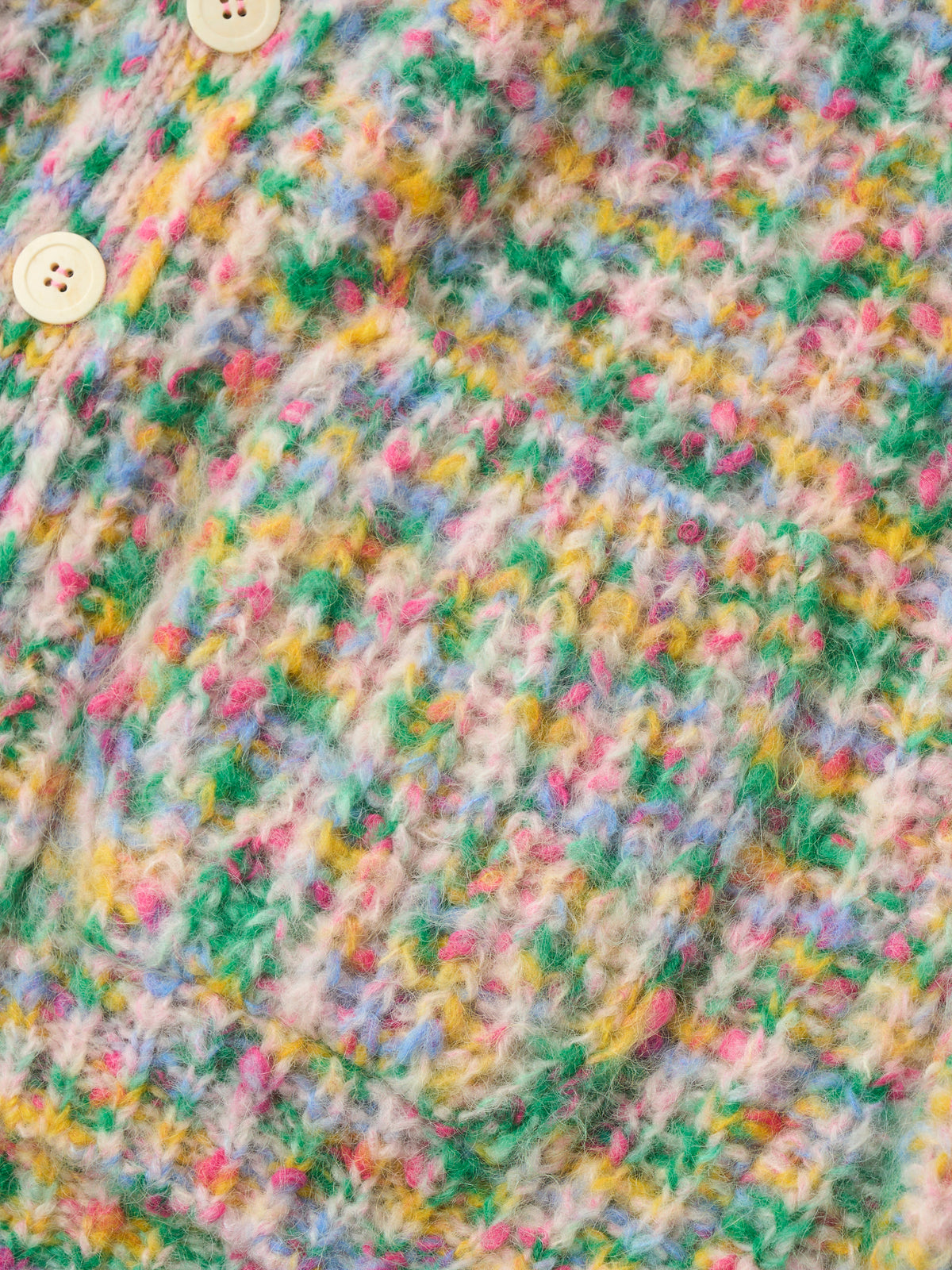 SUPERKID MOHAIR & COTTON NEP YARN RIBBED-KNIT C/D