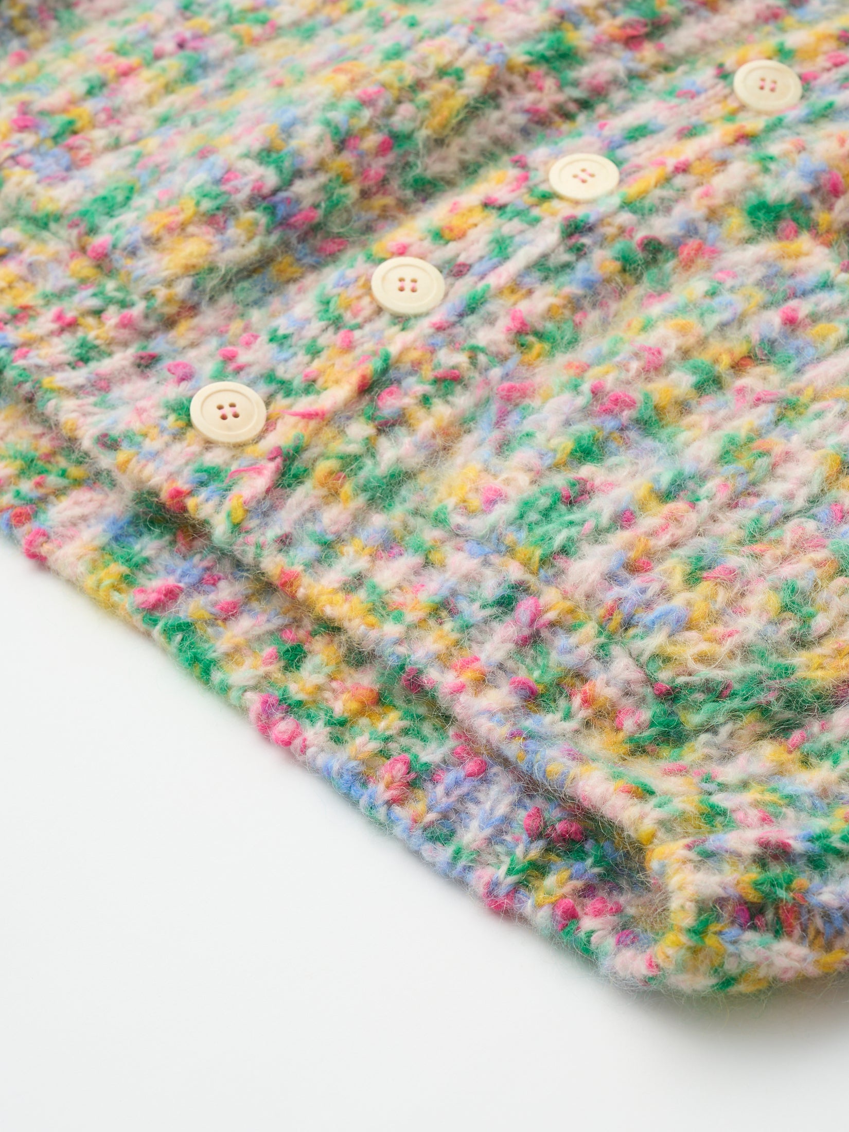 SUPERKID MOHAIR & COTTON NEP YARN RIBBED-KNIT C/D