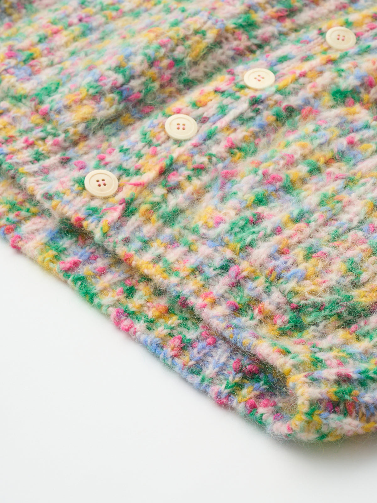 SUPERKID MOHAIR & COTTON NEP YARN RIBBED-KNIT C/D
