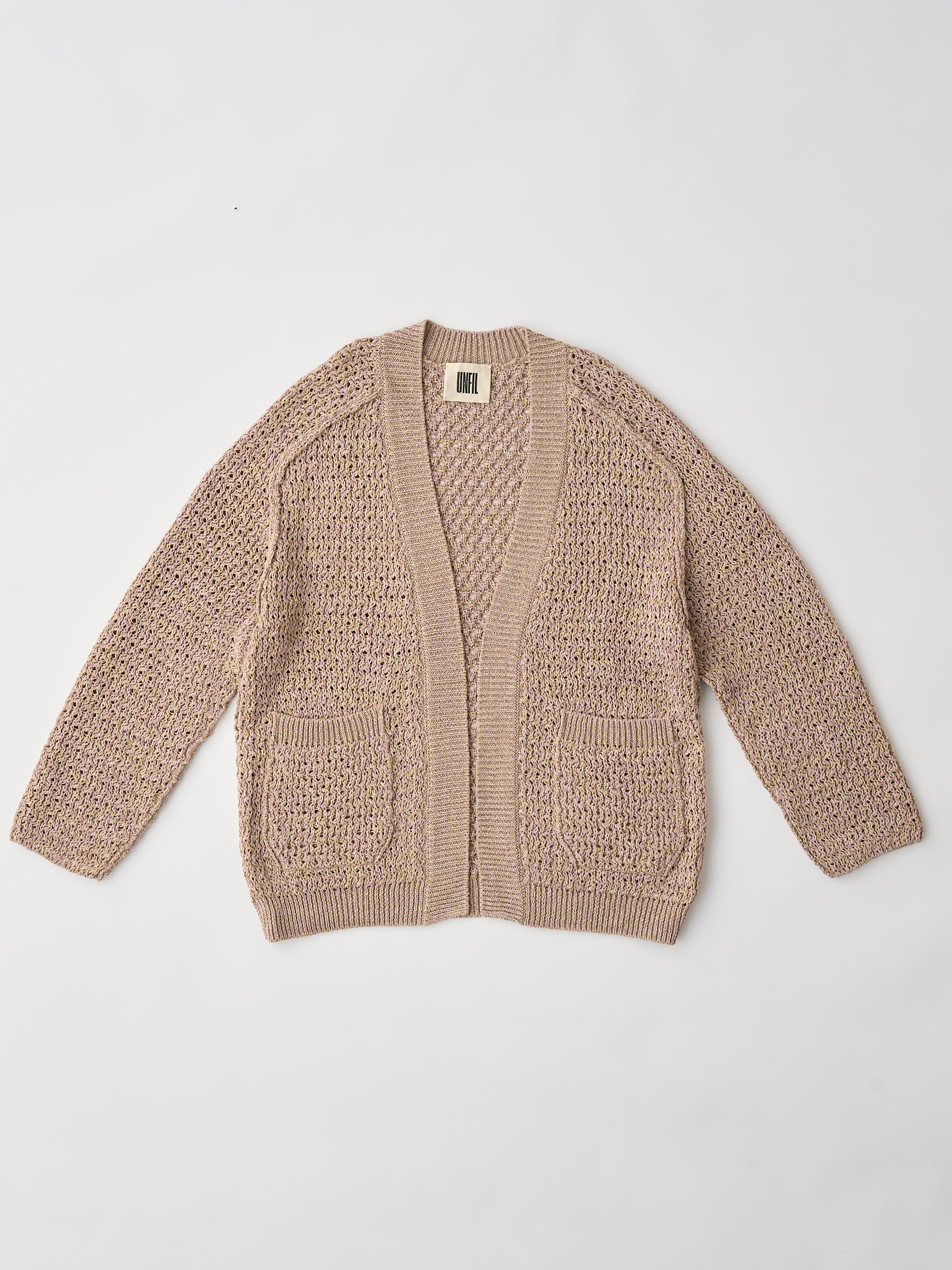 DOUBLE HONEYCOMB MESH-KNIT BUTTONLESS C/D
